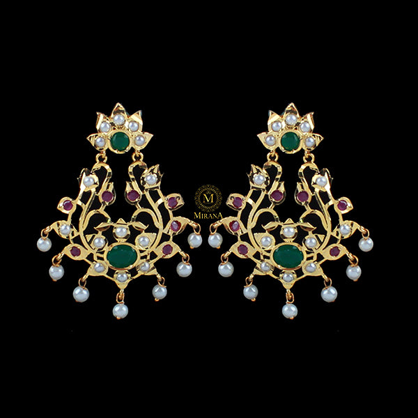 Meghna Jadau Designer Earrings