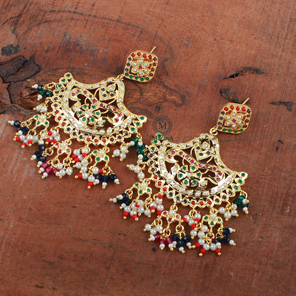 Falisha Multi Colour Jadau Designer Earrings