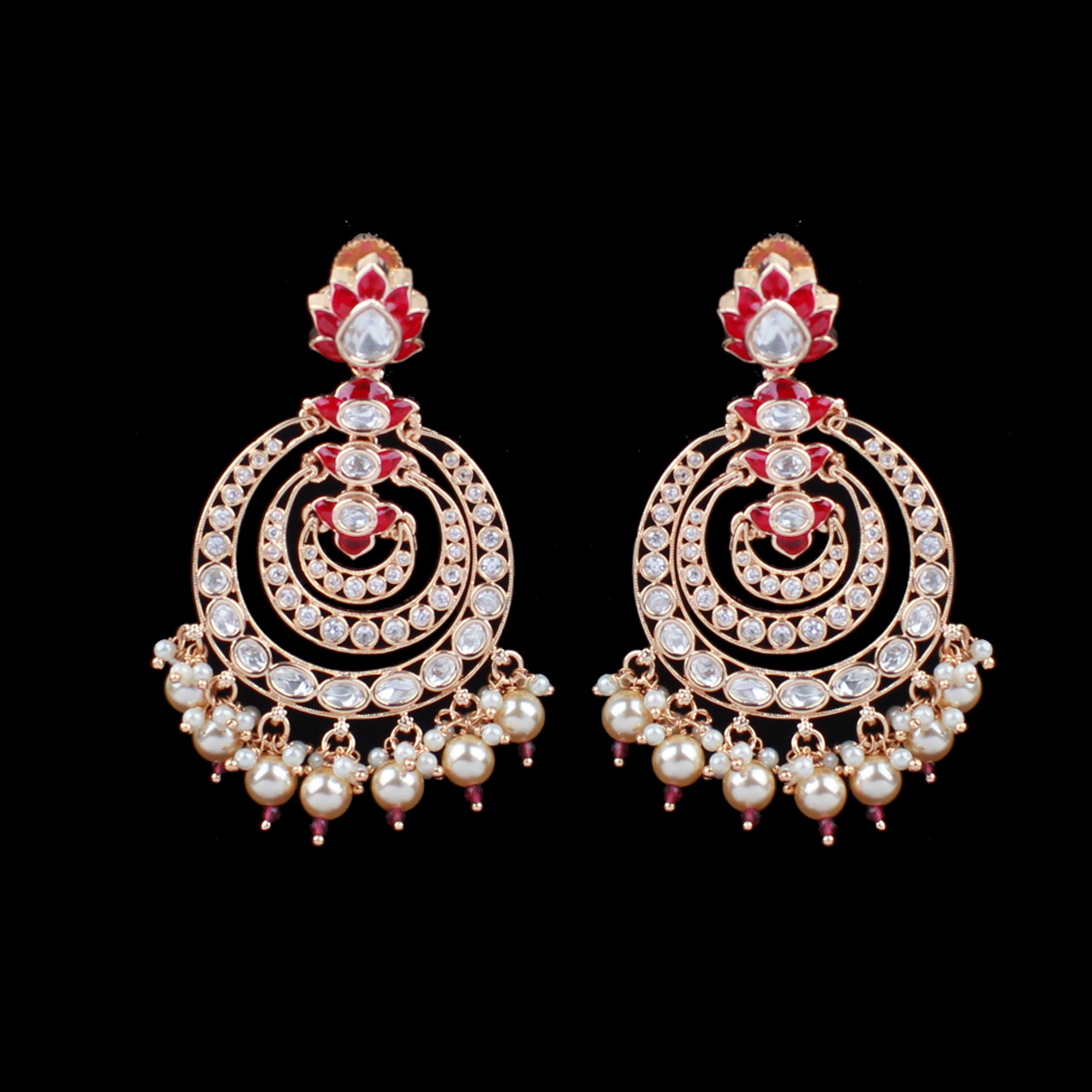 Ishanya Ruby Polki Designer Chandbalis