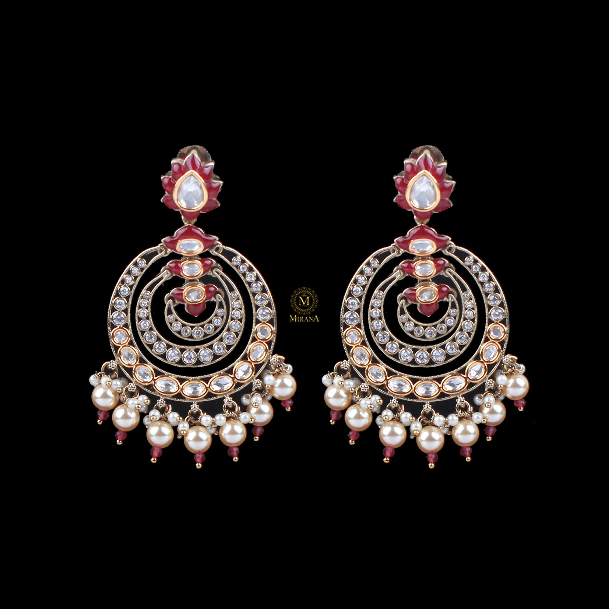 Ishanya Ruby Polki Designer Chandbalis