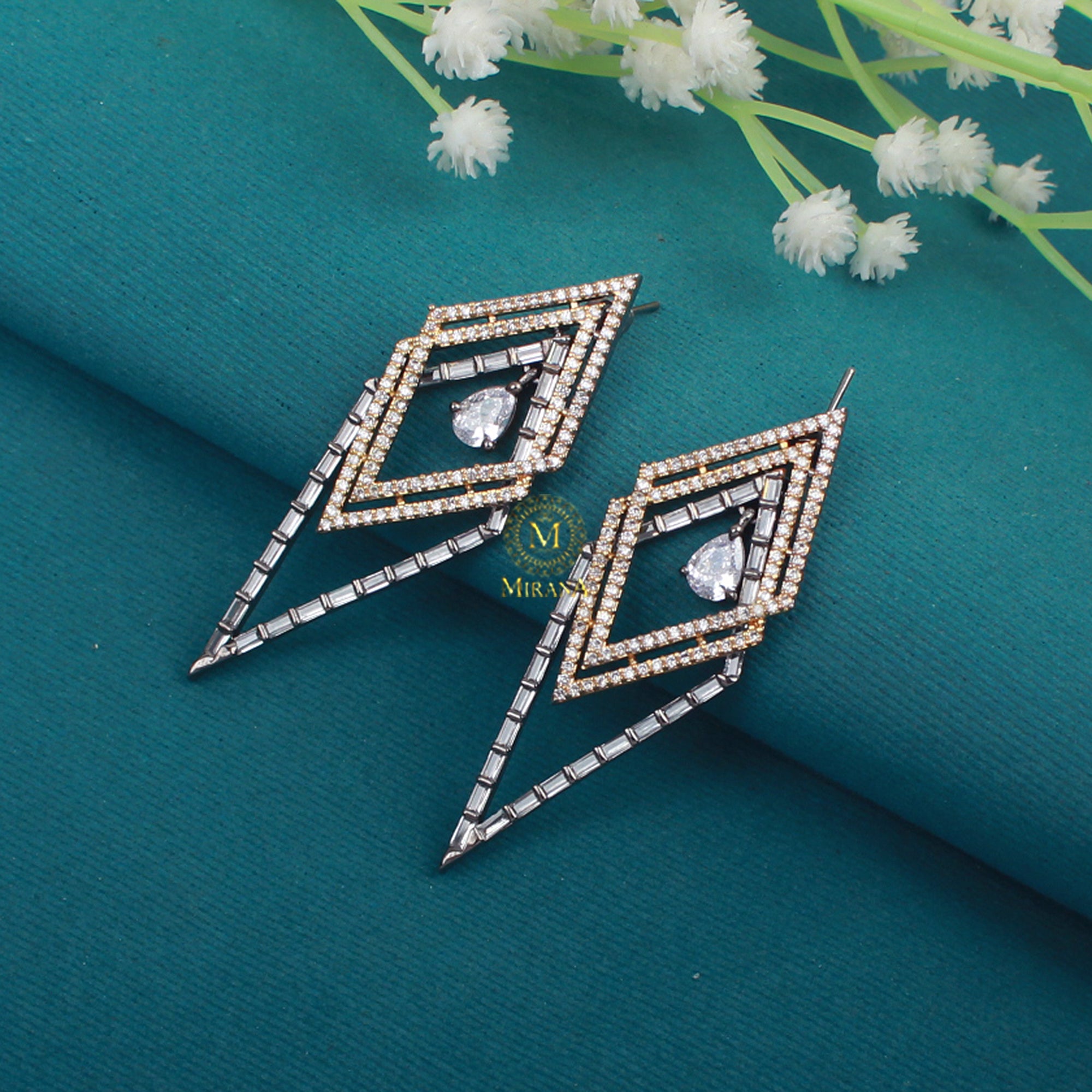 Mila CZ Designer Earrings