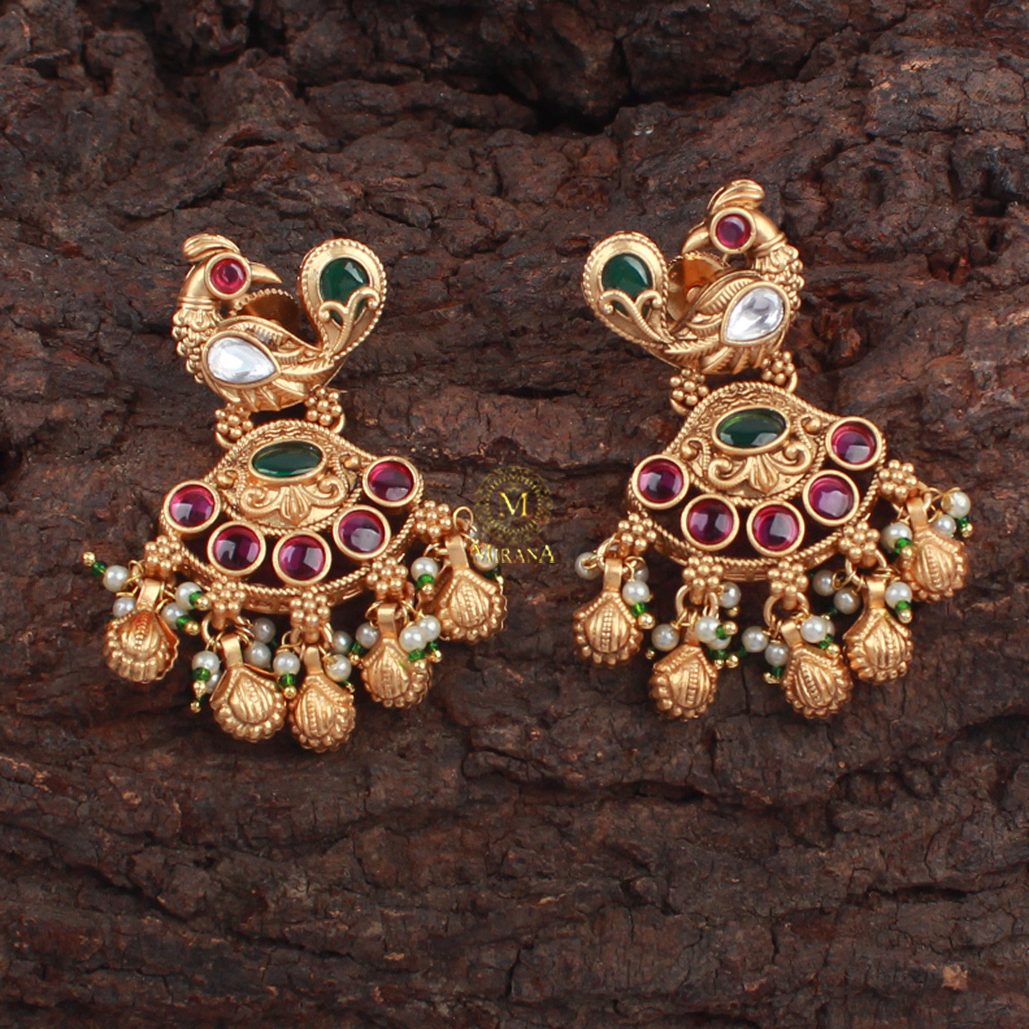 Morni Pearl Antique Designer Earrings