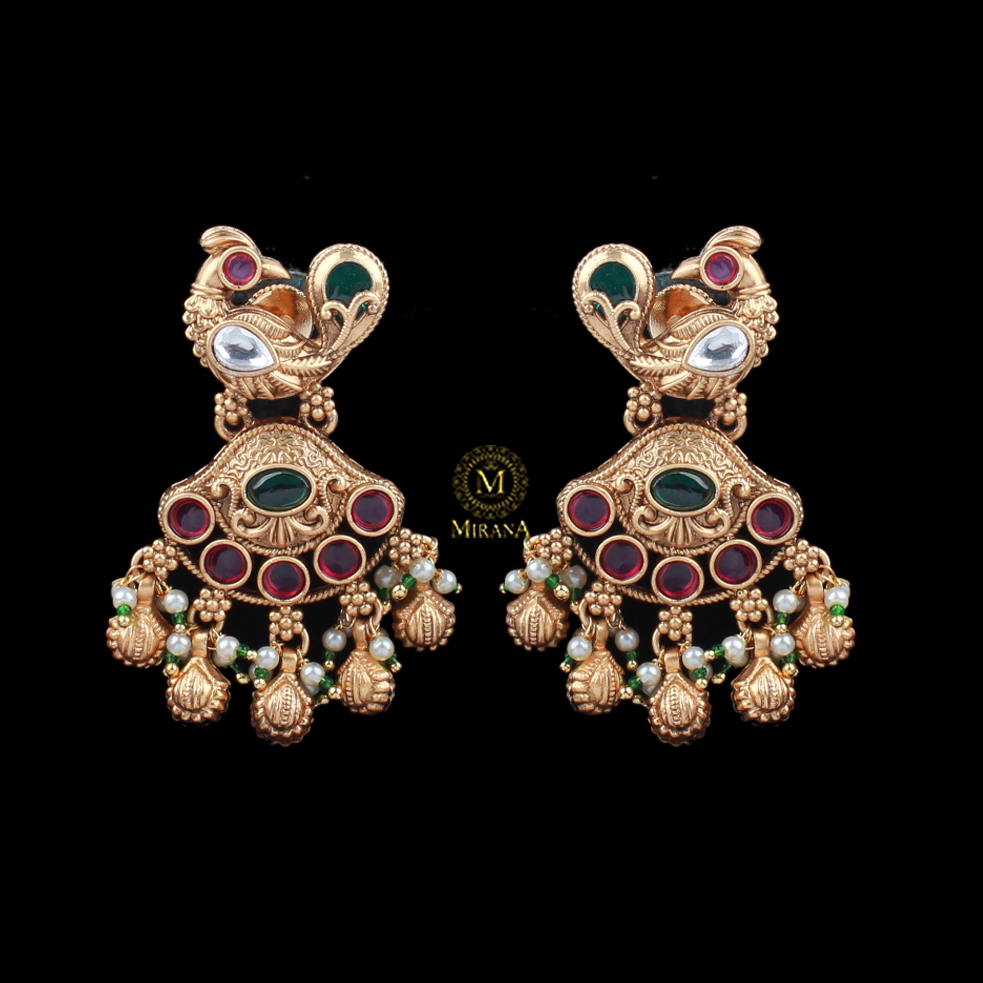 Morni Pearl Antique Designer Earrings