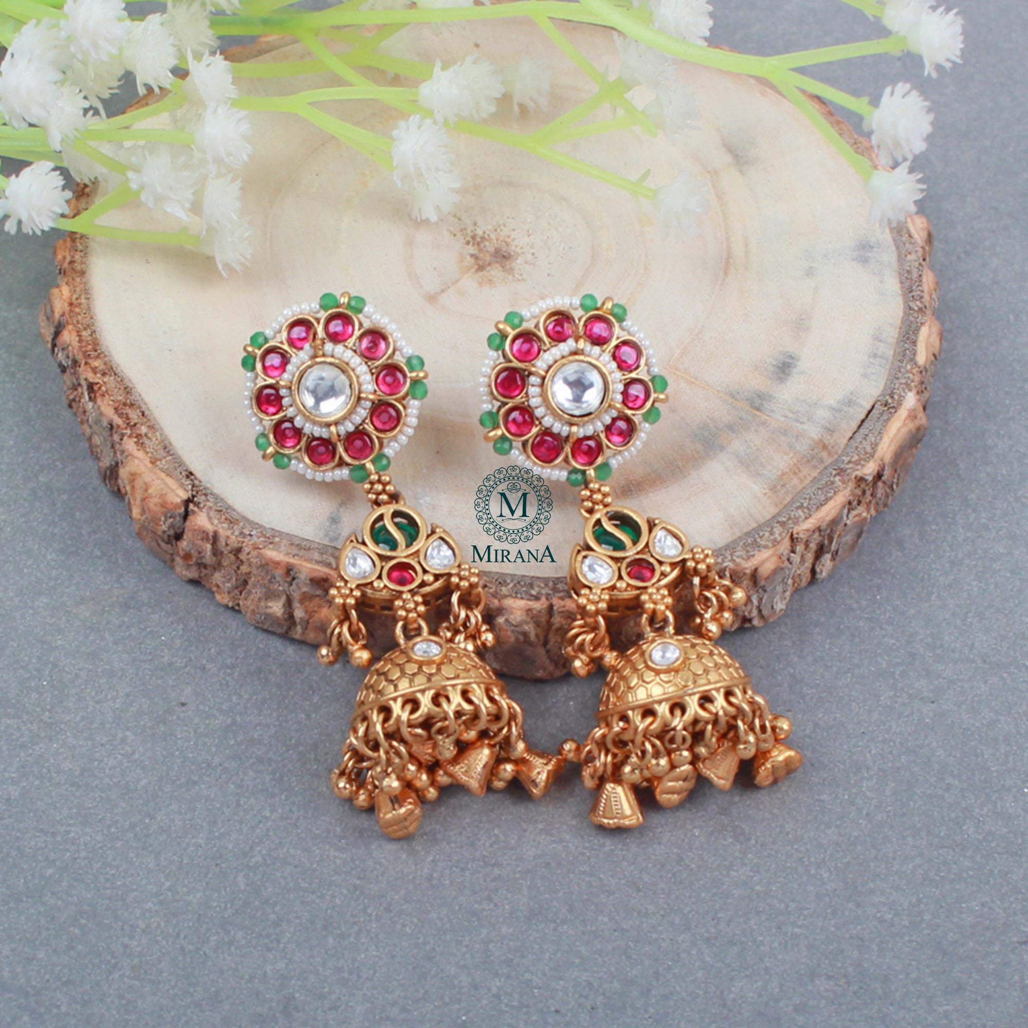 Surbhi Antique Designer Jhumkas