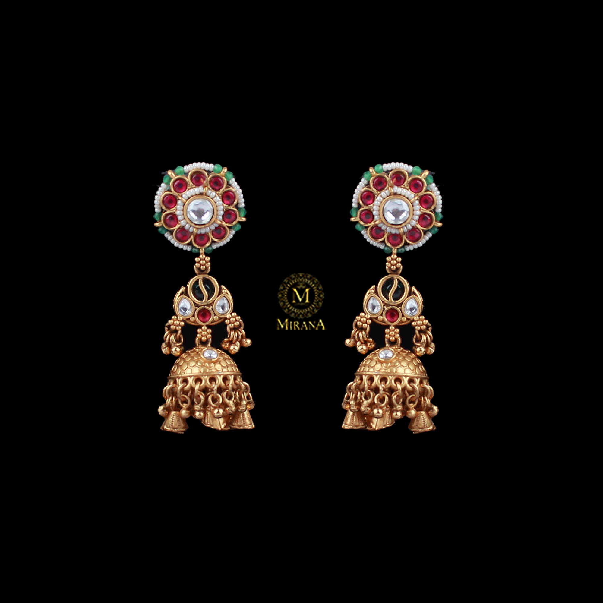 Surbhi Antique Designer Jhumkas