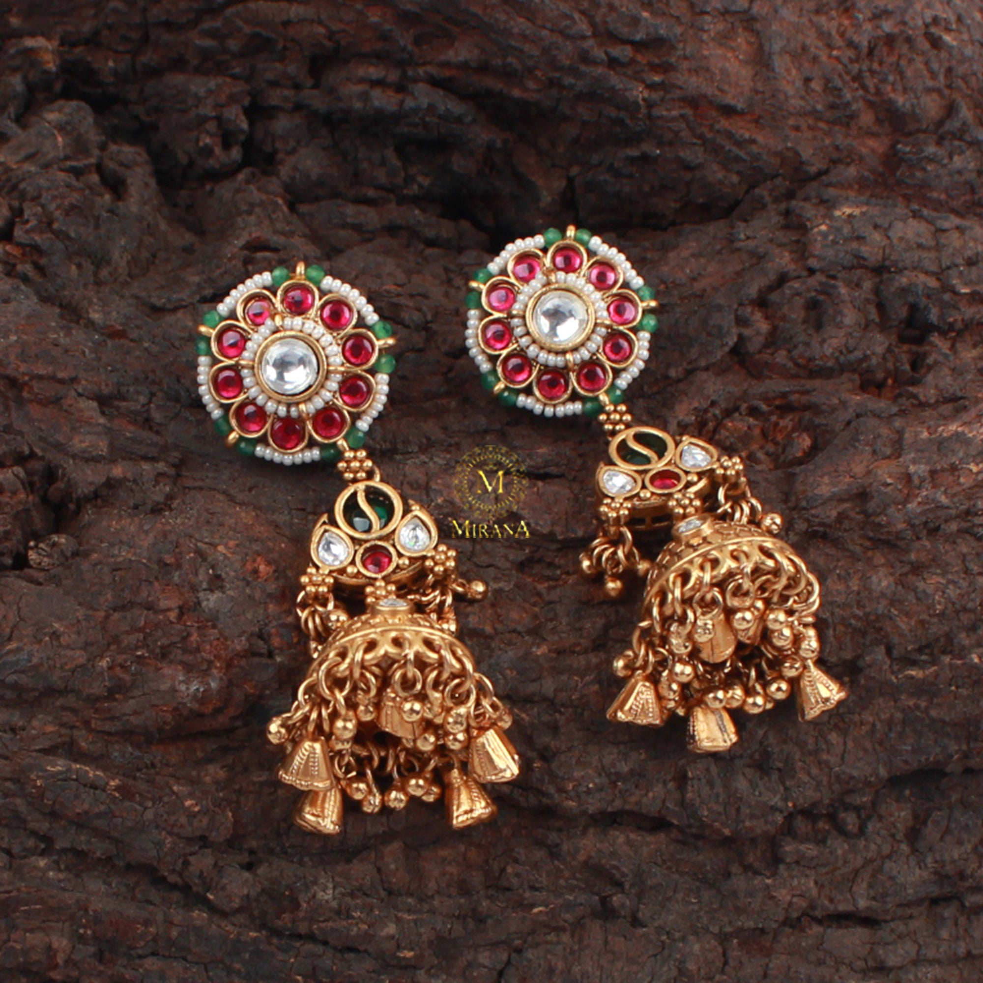 Surbhi Antique Designer Jhumkas