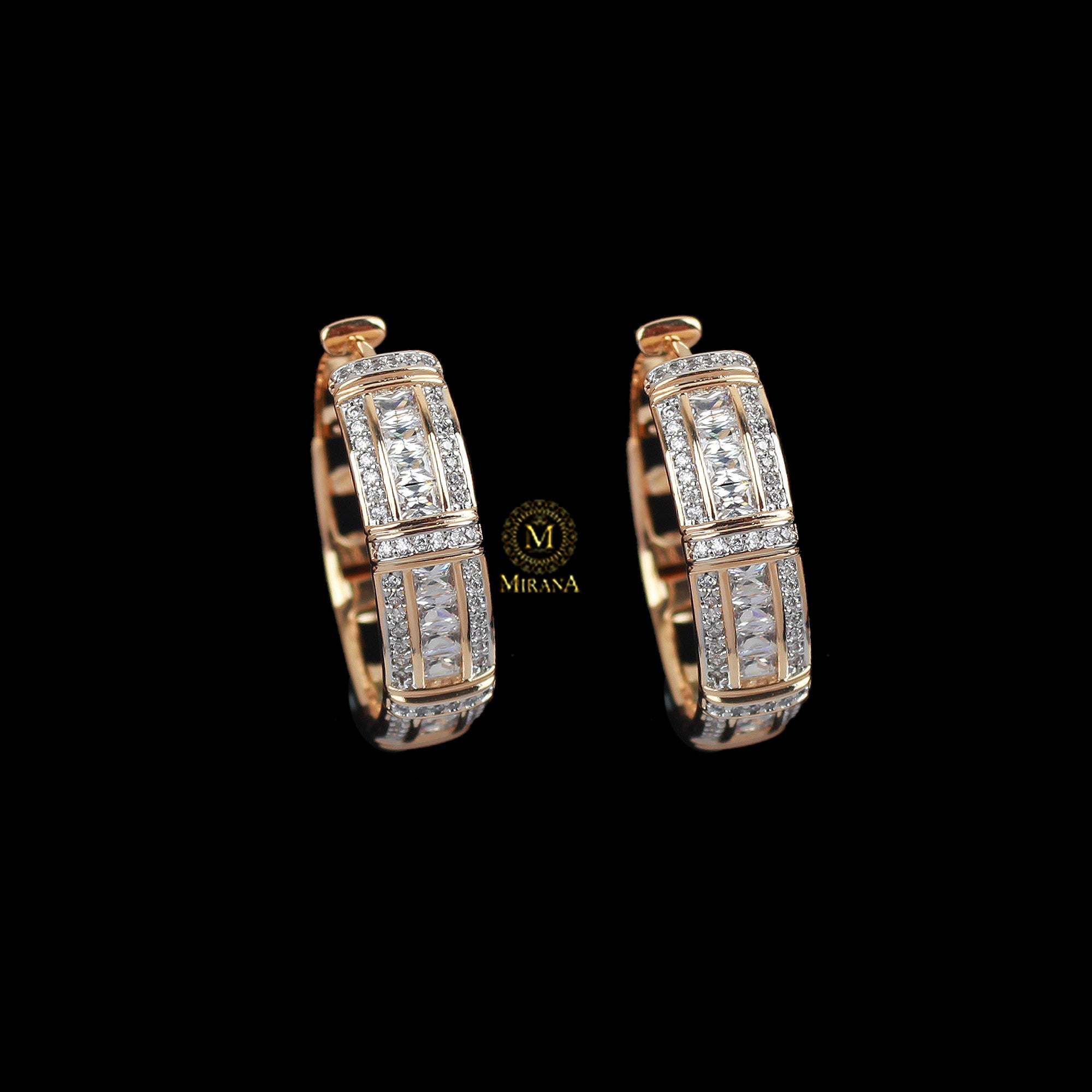 Camila CZ Designer Hoop Hangings