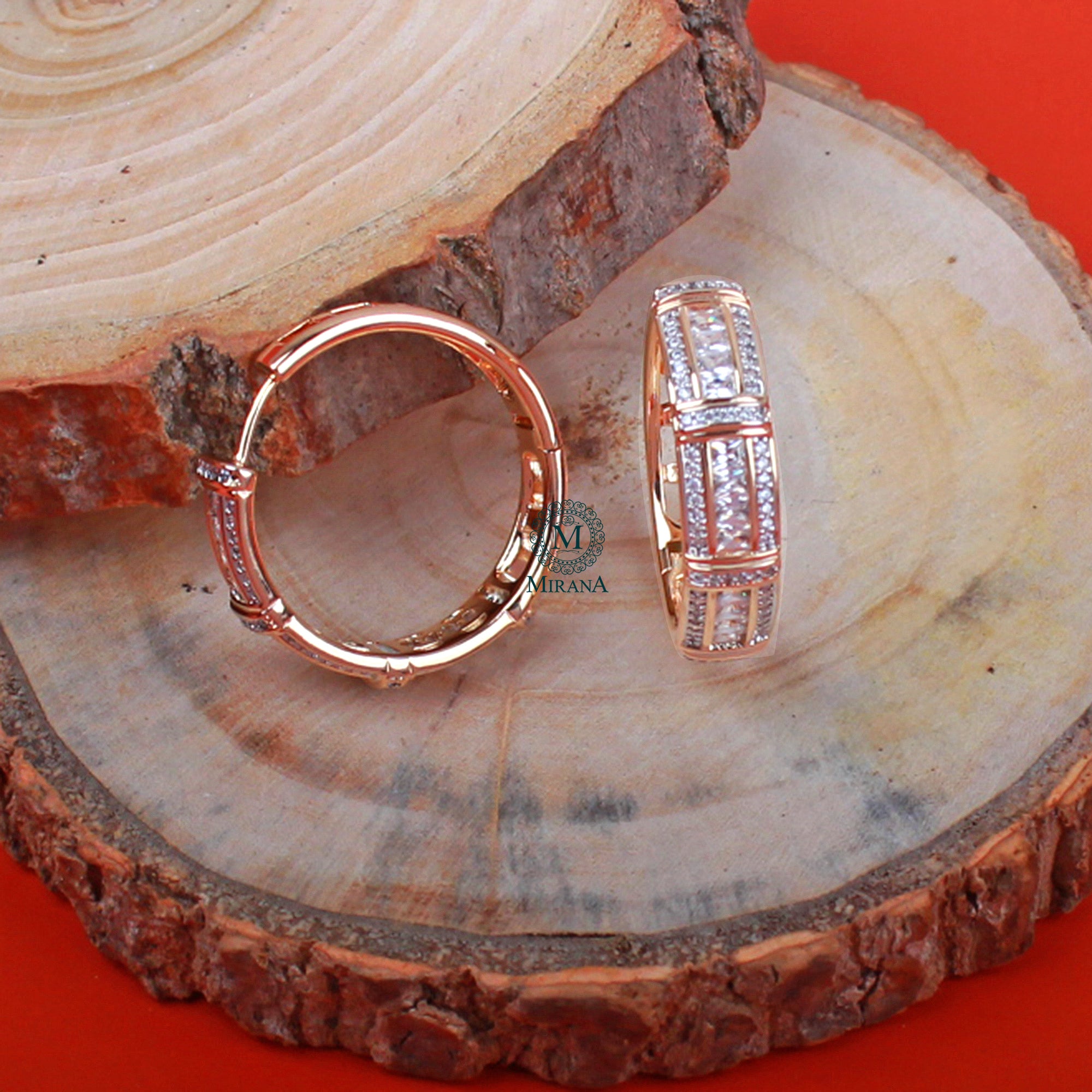 Camila CZ Designer Hoop Hangings