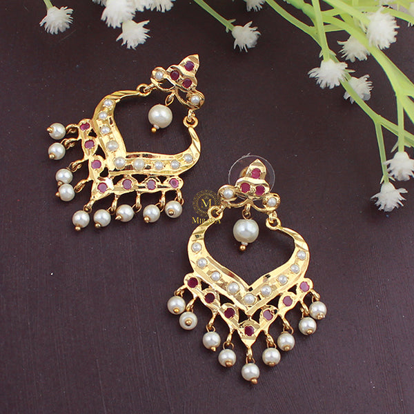 Ridhi Ruby Jadau Designer Earrings