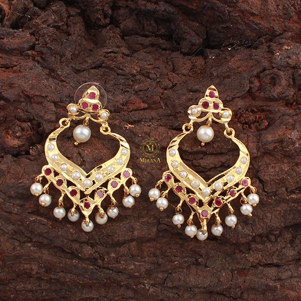 Ridhi Ruby Jadau Designer Earrings