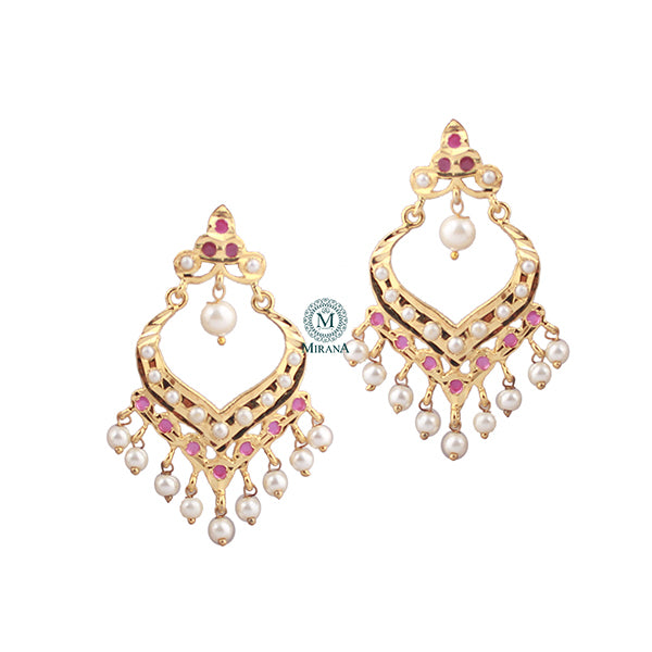 Ridhi Ruby Jadau Designer Earrings
