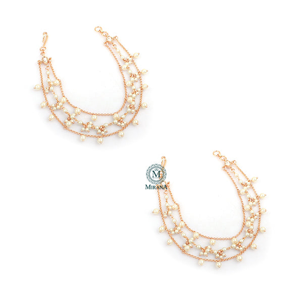 Ishita Polki Designer Ear Chains