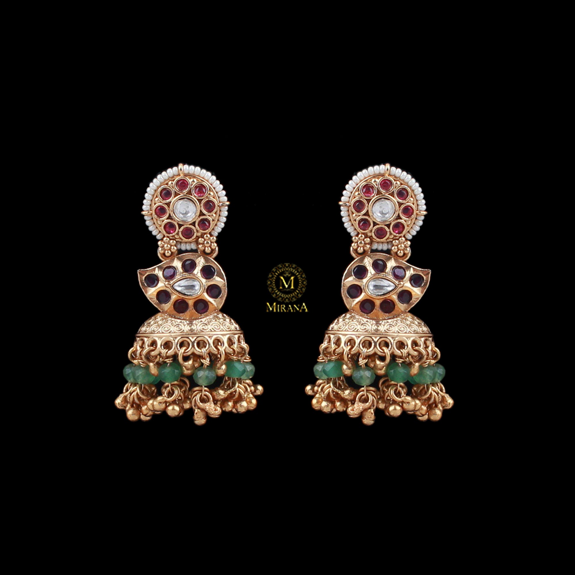 Mahalakshmi Antique Designer Jhumkas