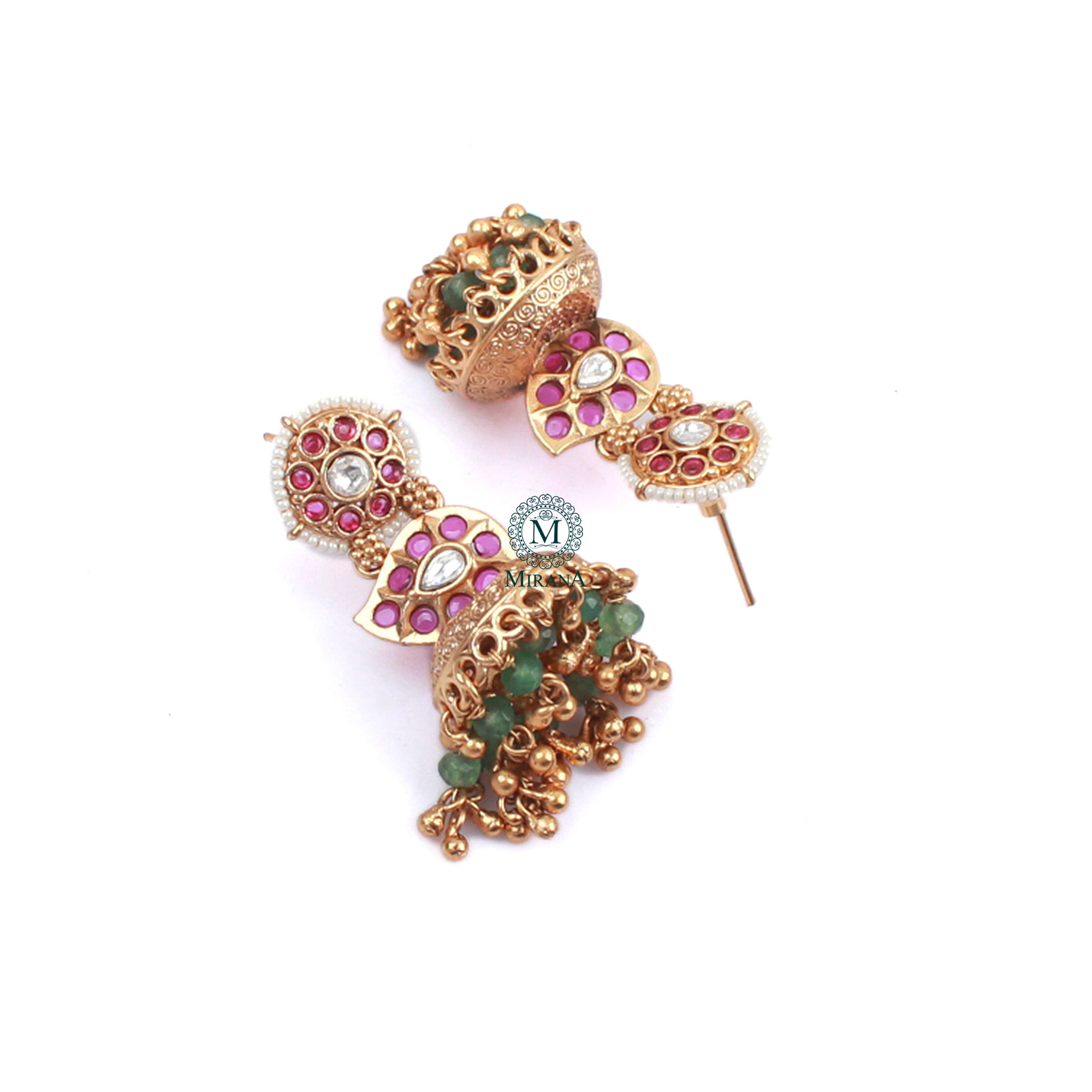 Mahalakshmi Antique Designer Jhumkas