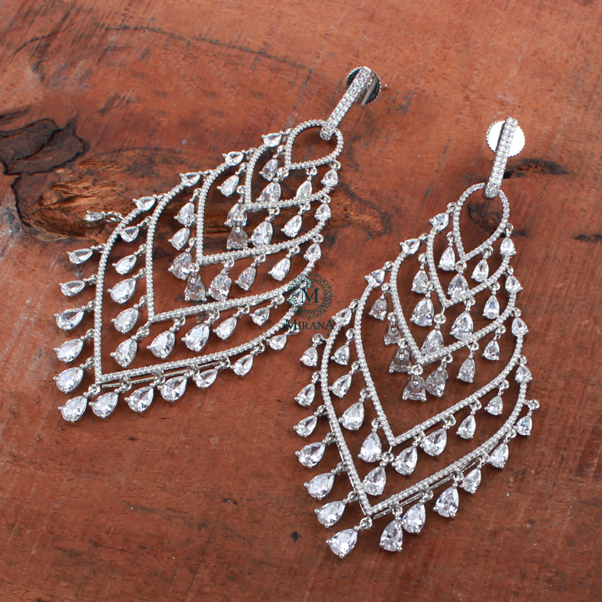 Nancy CZ Designer Earrings