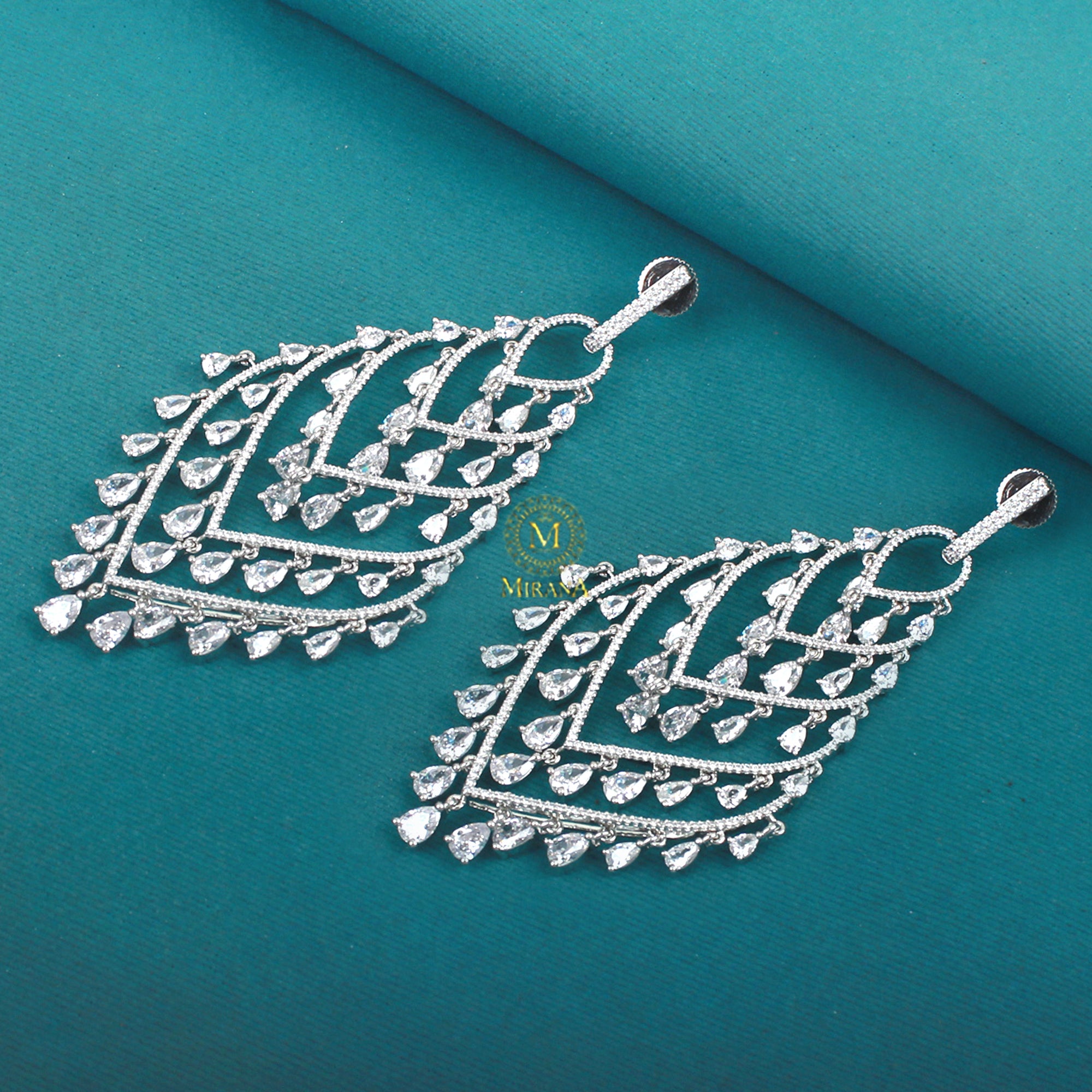 Nancy CZ Designer Earrings