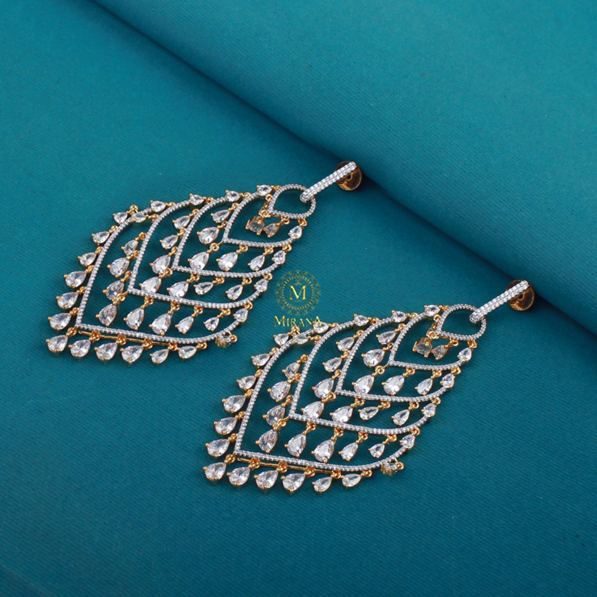 Nancy CZ Designer Earrings