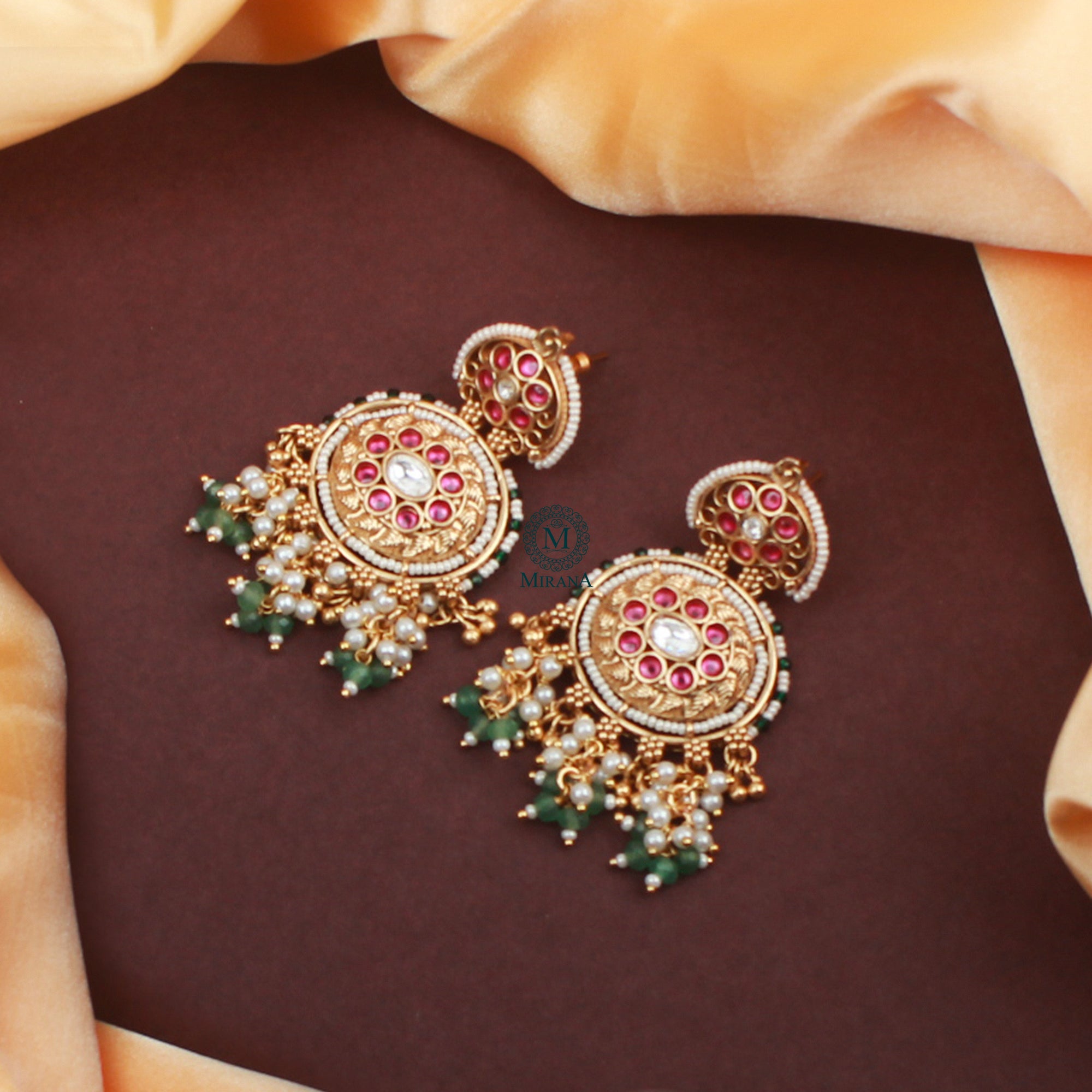 Ramita Pearl Antique Designer Earrings