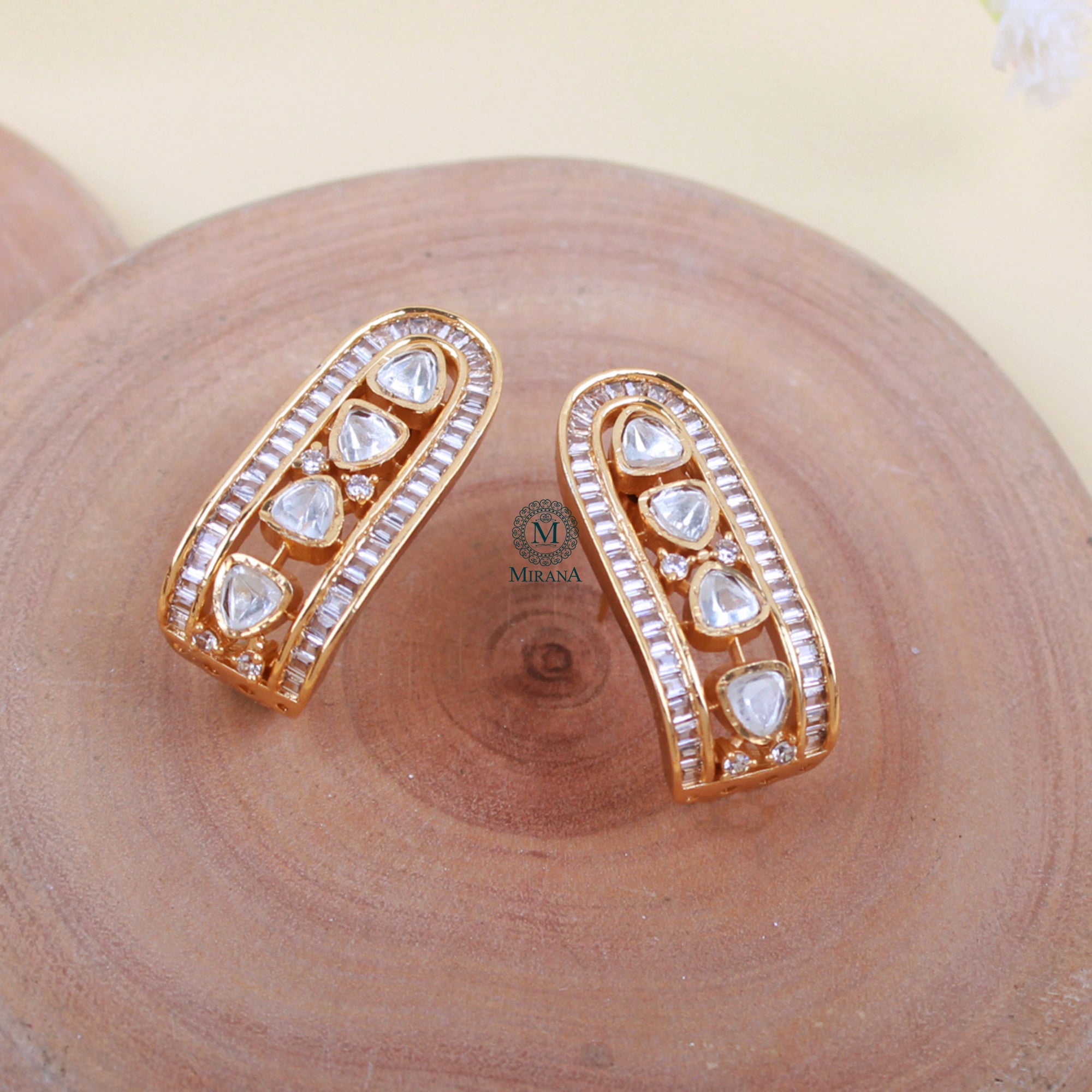 Sheena Moissanite Designer Studs
