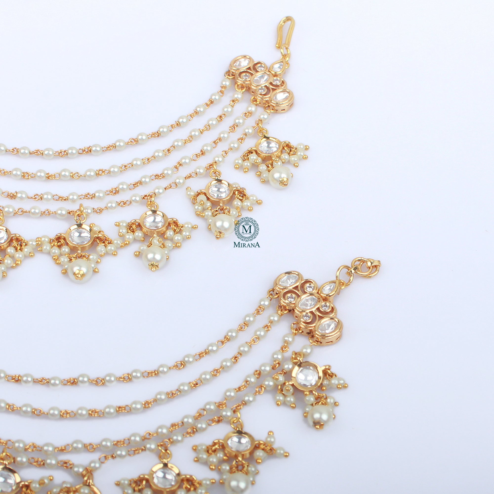 Avadhi Polki Designer Ear Chains