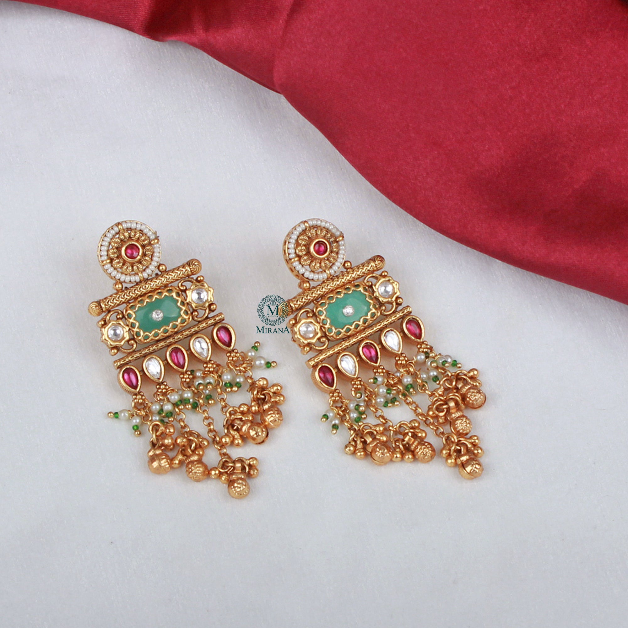 Somita Pearl Antique Designer Earrings