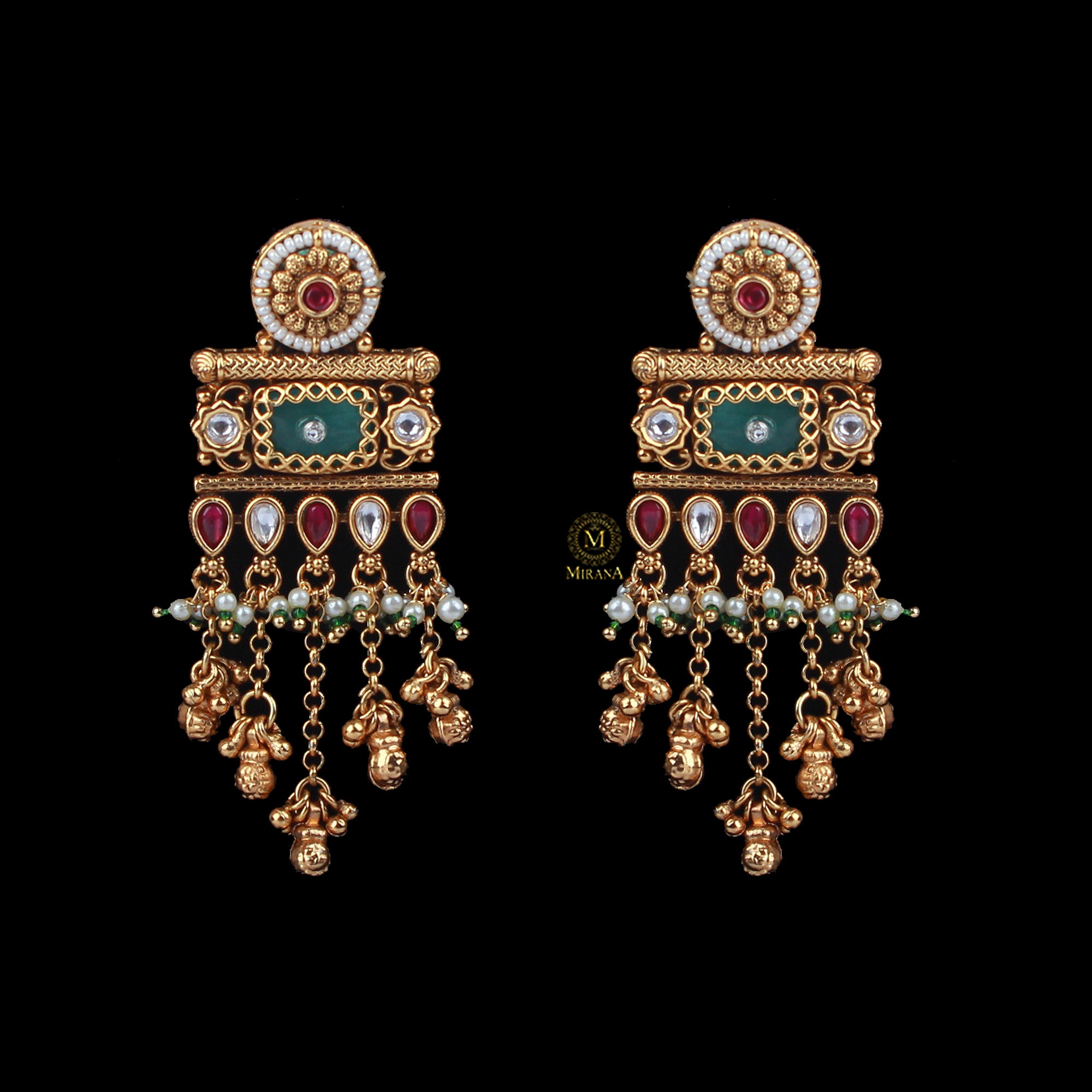 Somita Pearl Antique Designer Earrings