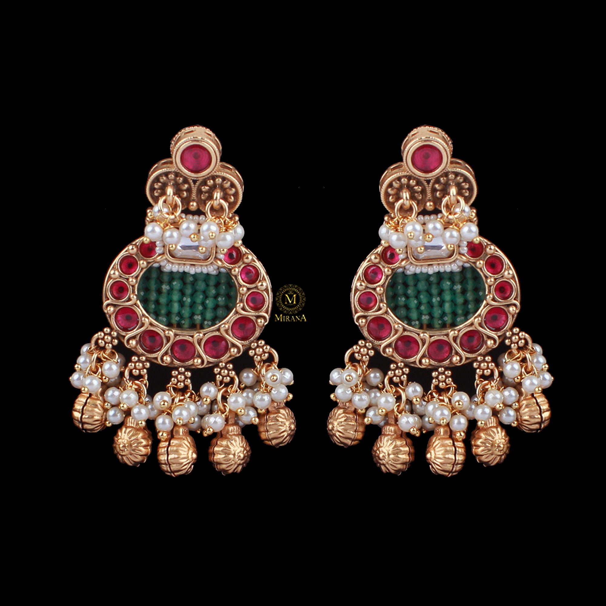 Drishi Pearl Antique Designer Earrings