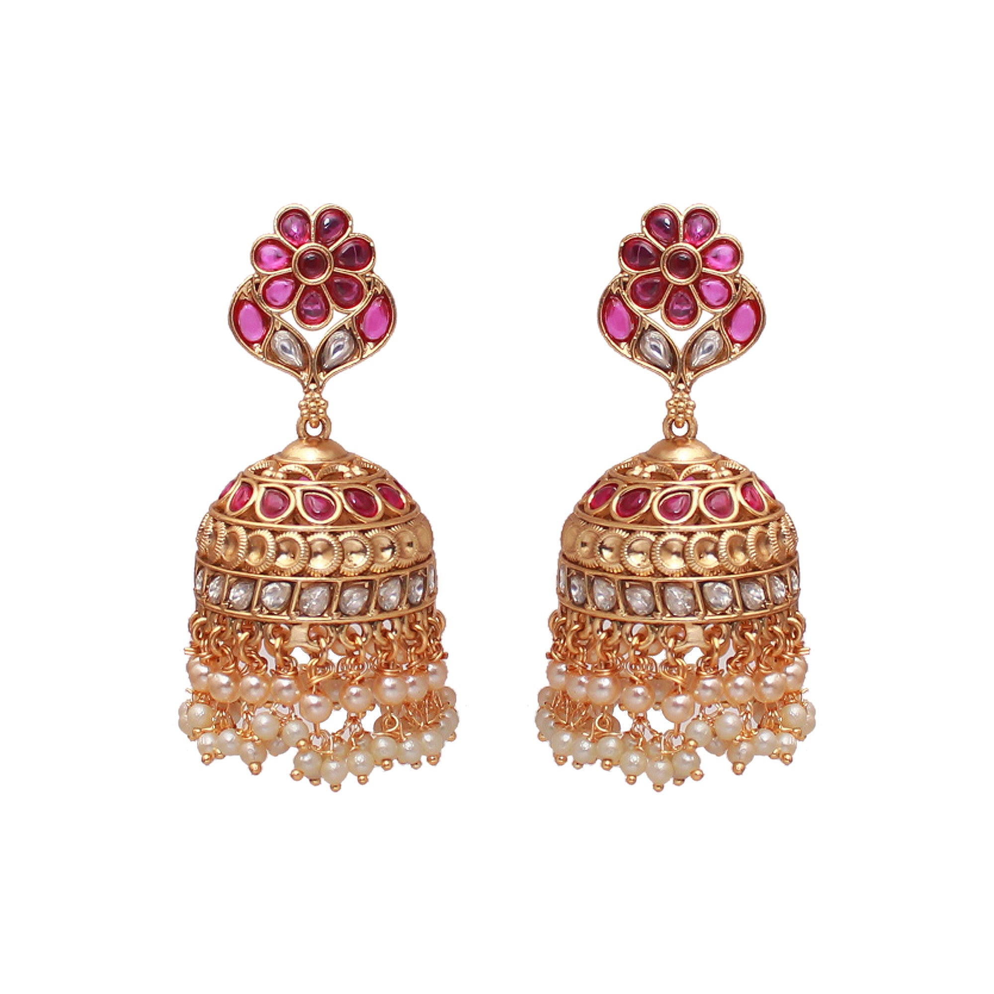 Ravya Antique Designer Jhumkas