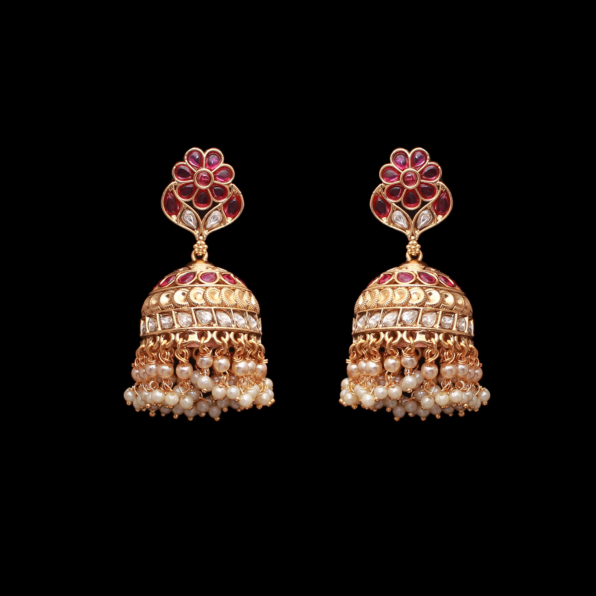 Ravya Antique Designer Jhumkas