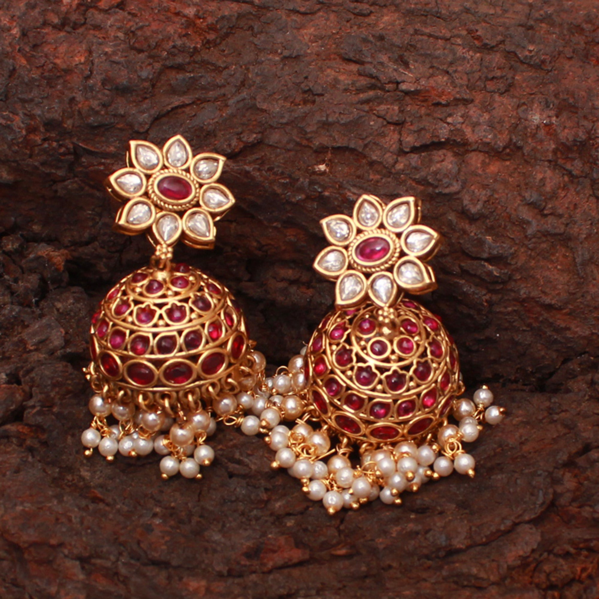 Riva Antique Designer Jhumkas