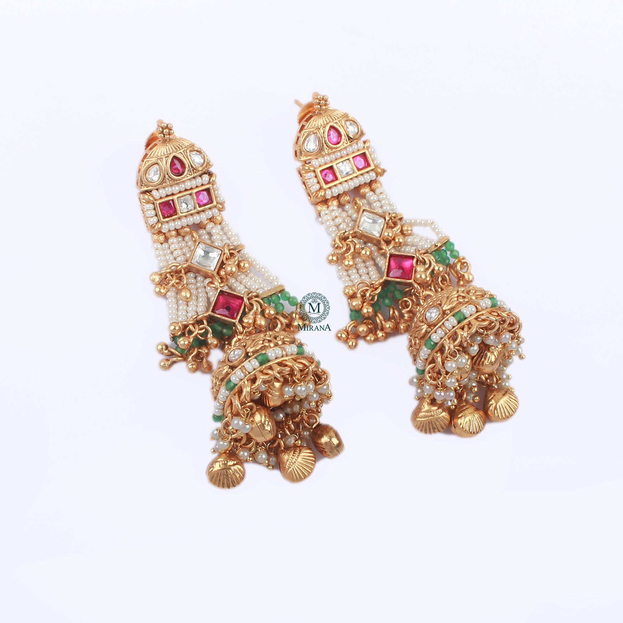 Mehar Antique Designer Jhumkas