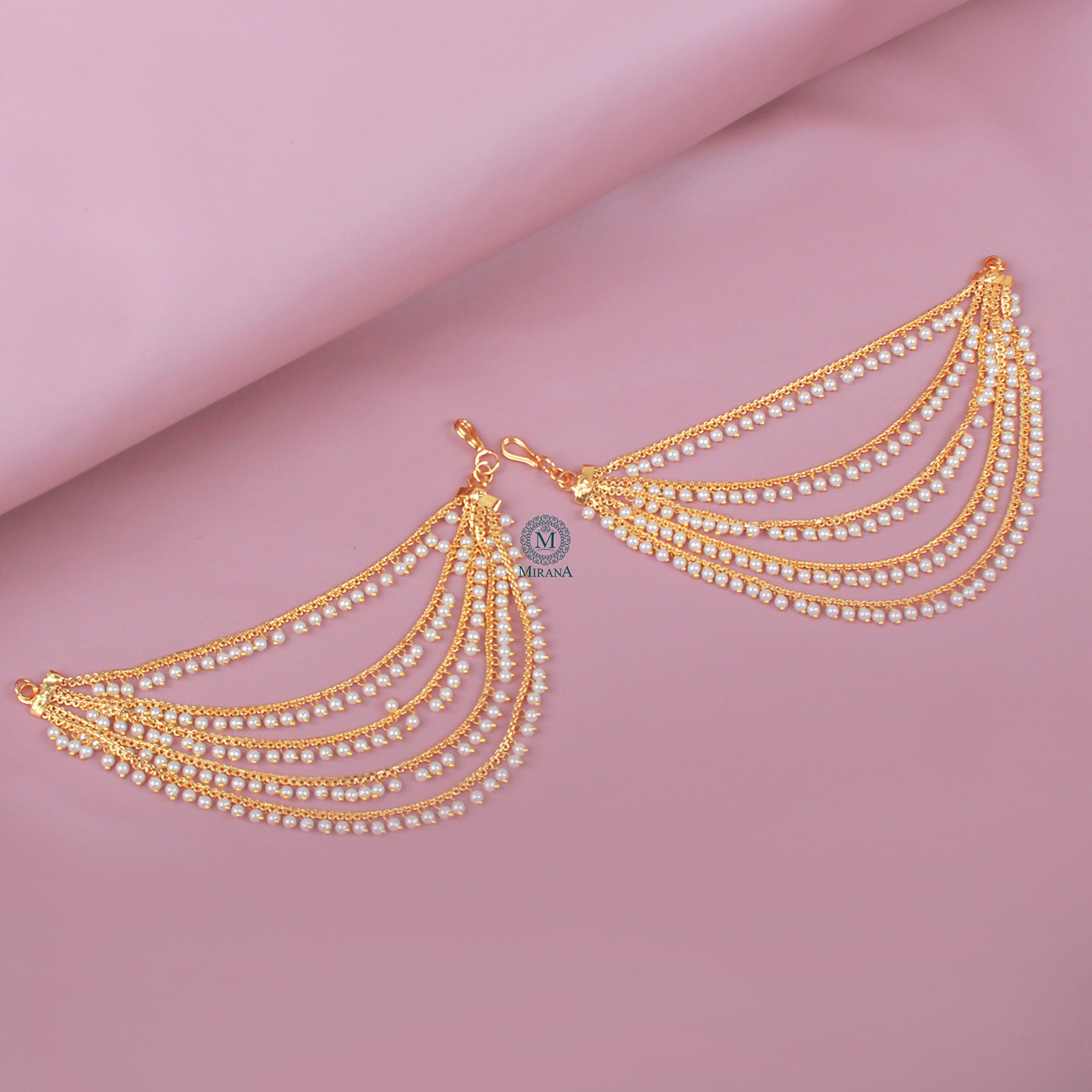 Dishi Pearl Designer Ear Chains