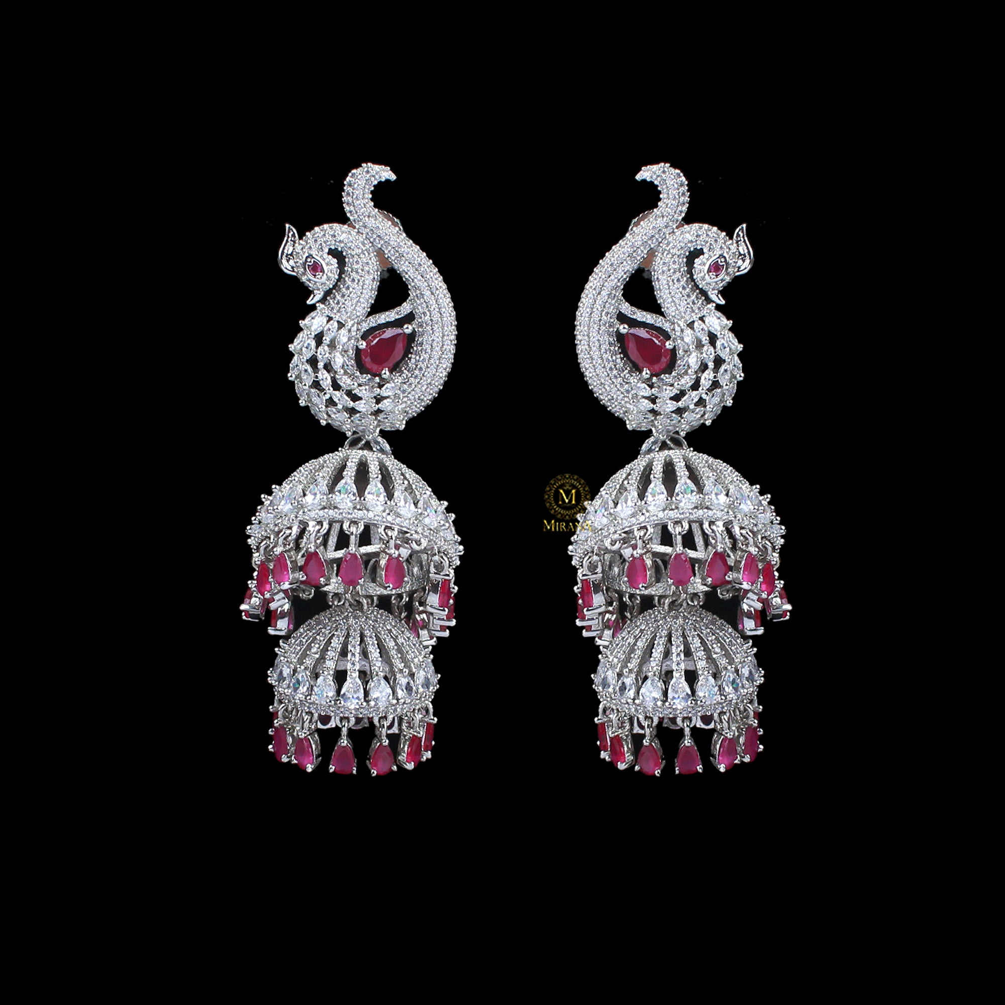 Lucy CZ Designer Jhumkas