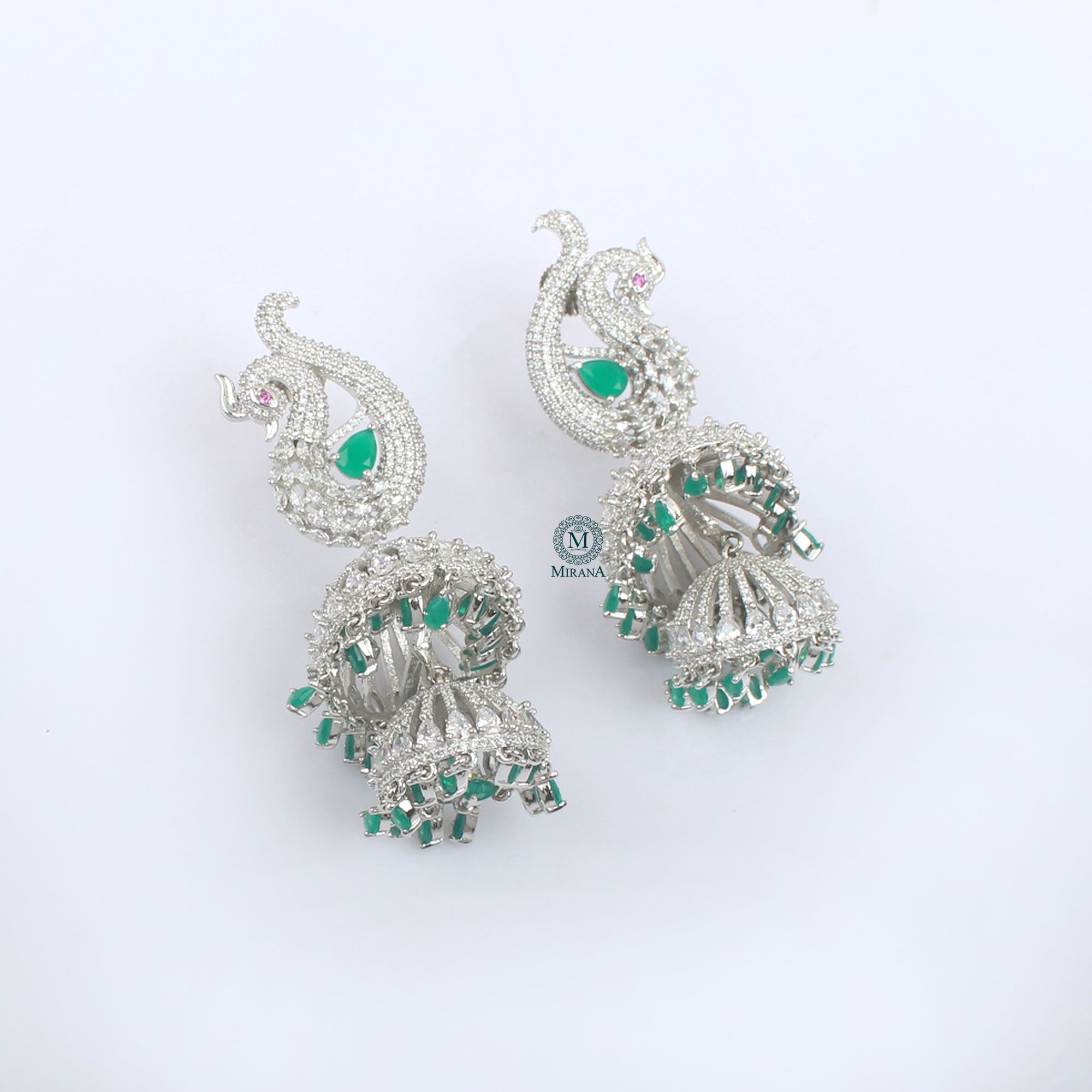Lucy CZ Designer Jhumkas