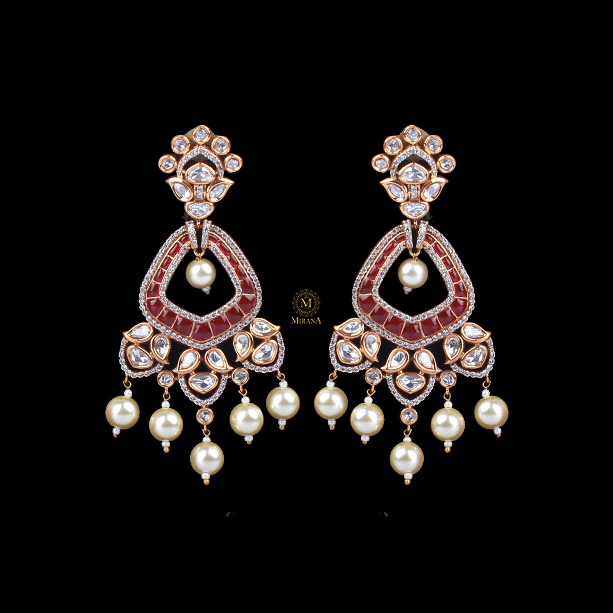 Shubhangi Ruby Polki Earrings