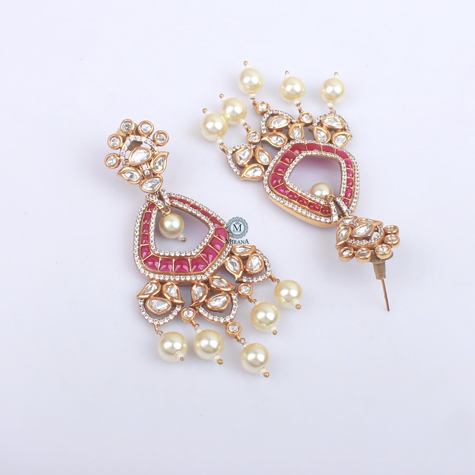 Shubhangi Ruby Polki Earrings