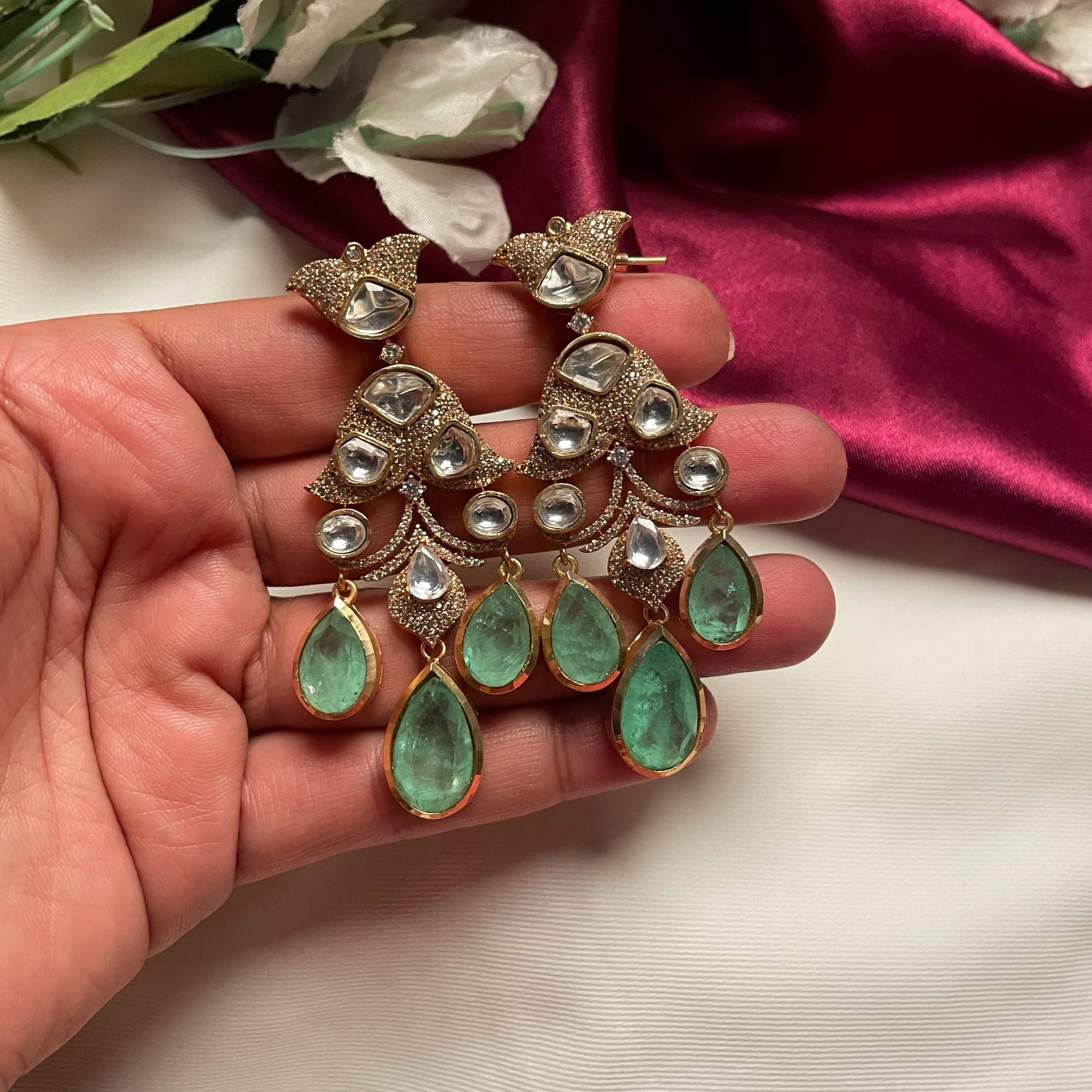 Jasmin Pastel Moissanite Earrings