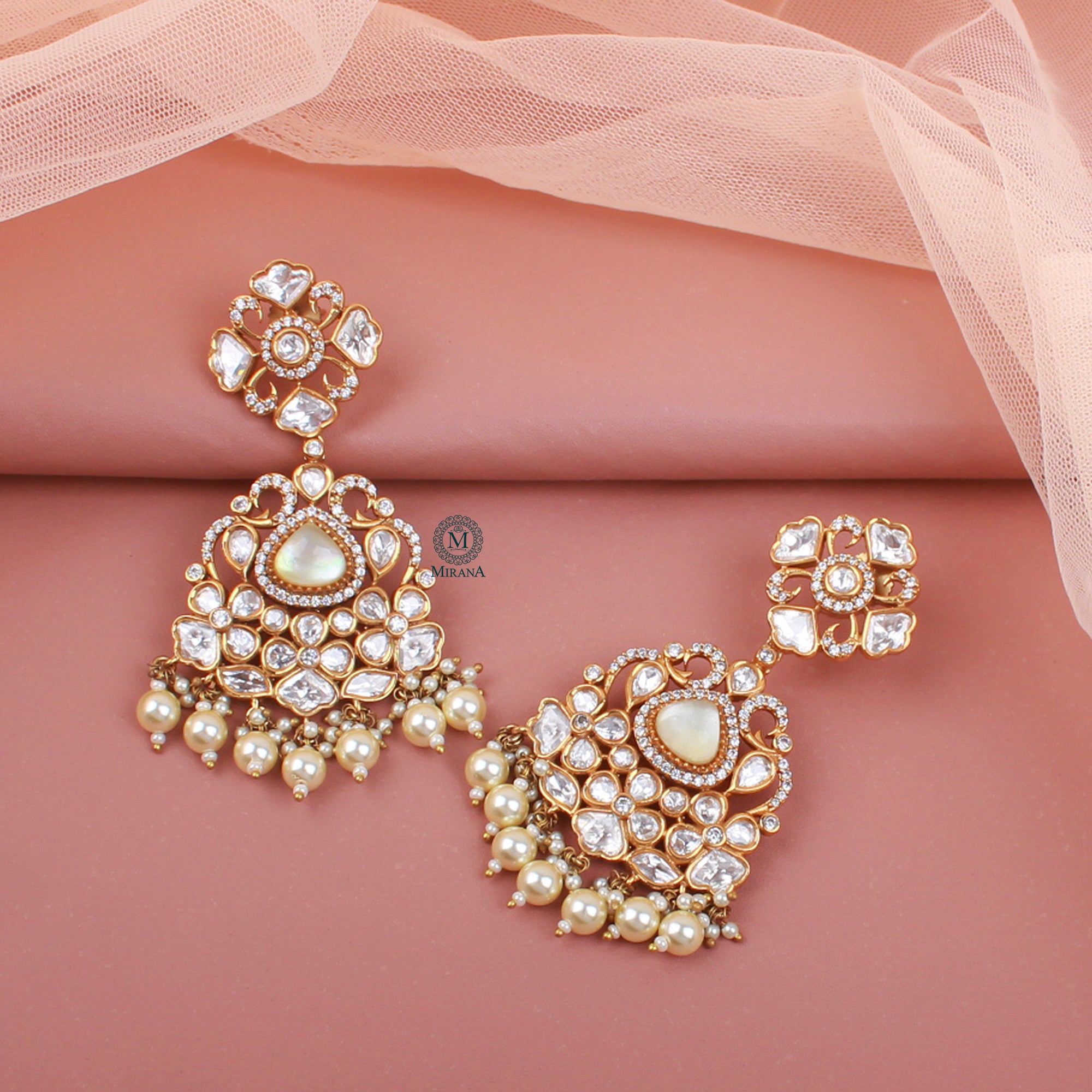Nihita Polki Designer Earrings