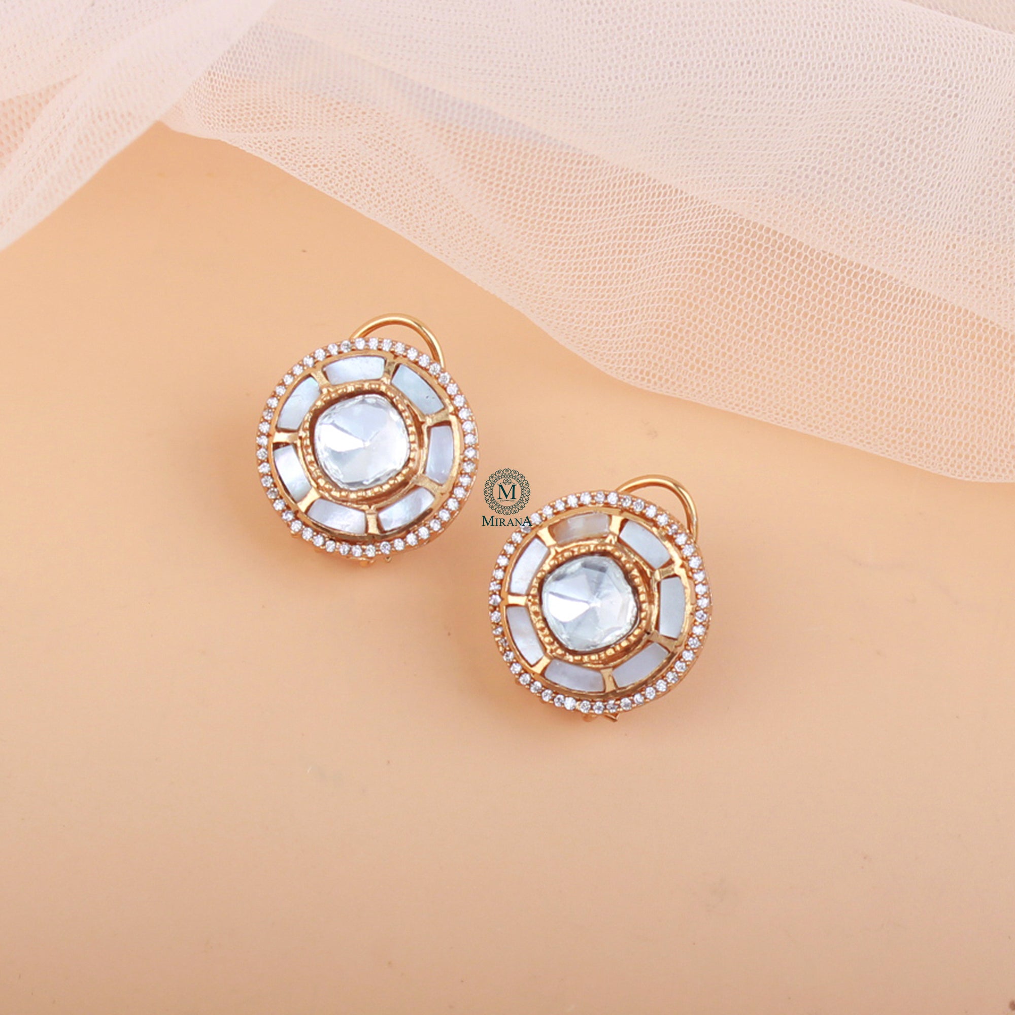 Bhumika Moissanite Designer Studs