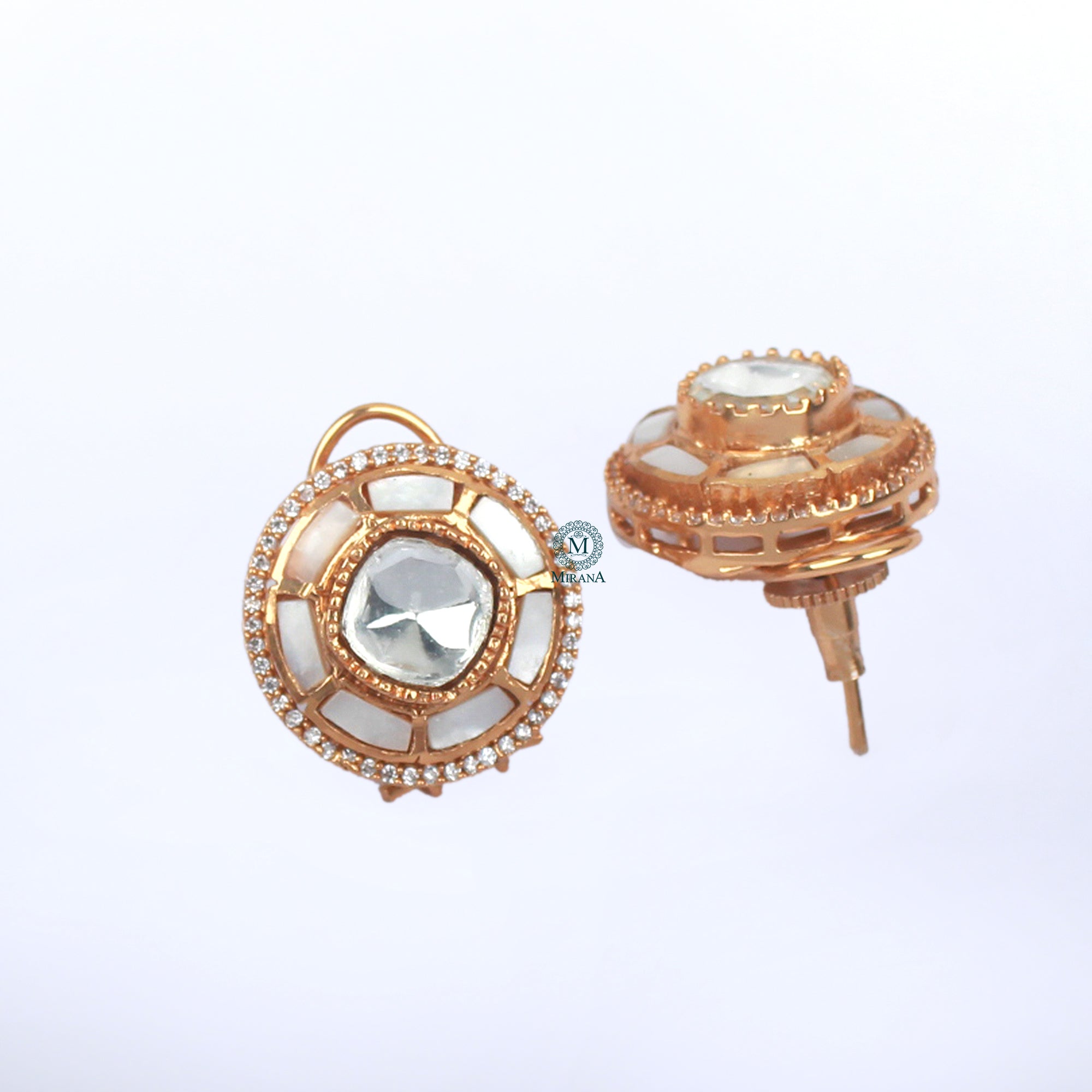 Bhumika Moissanite Designer Studs