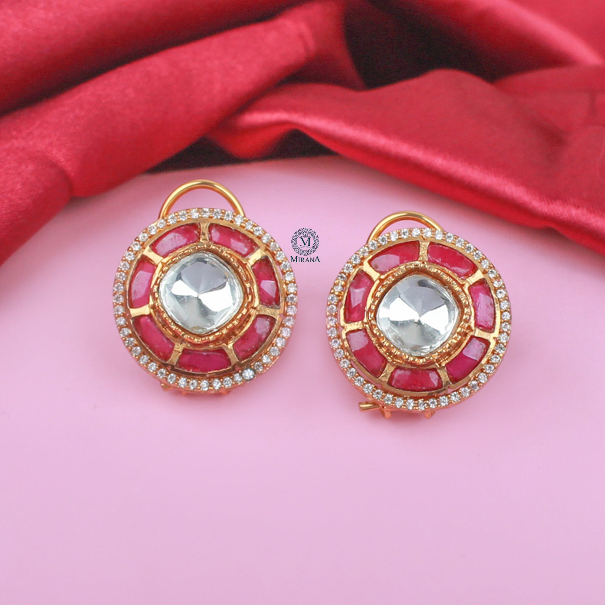 Bhumika Moissanite Designer Studs