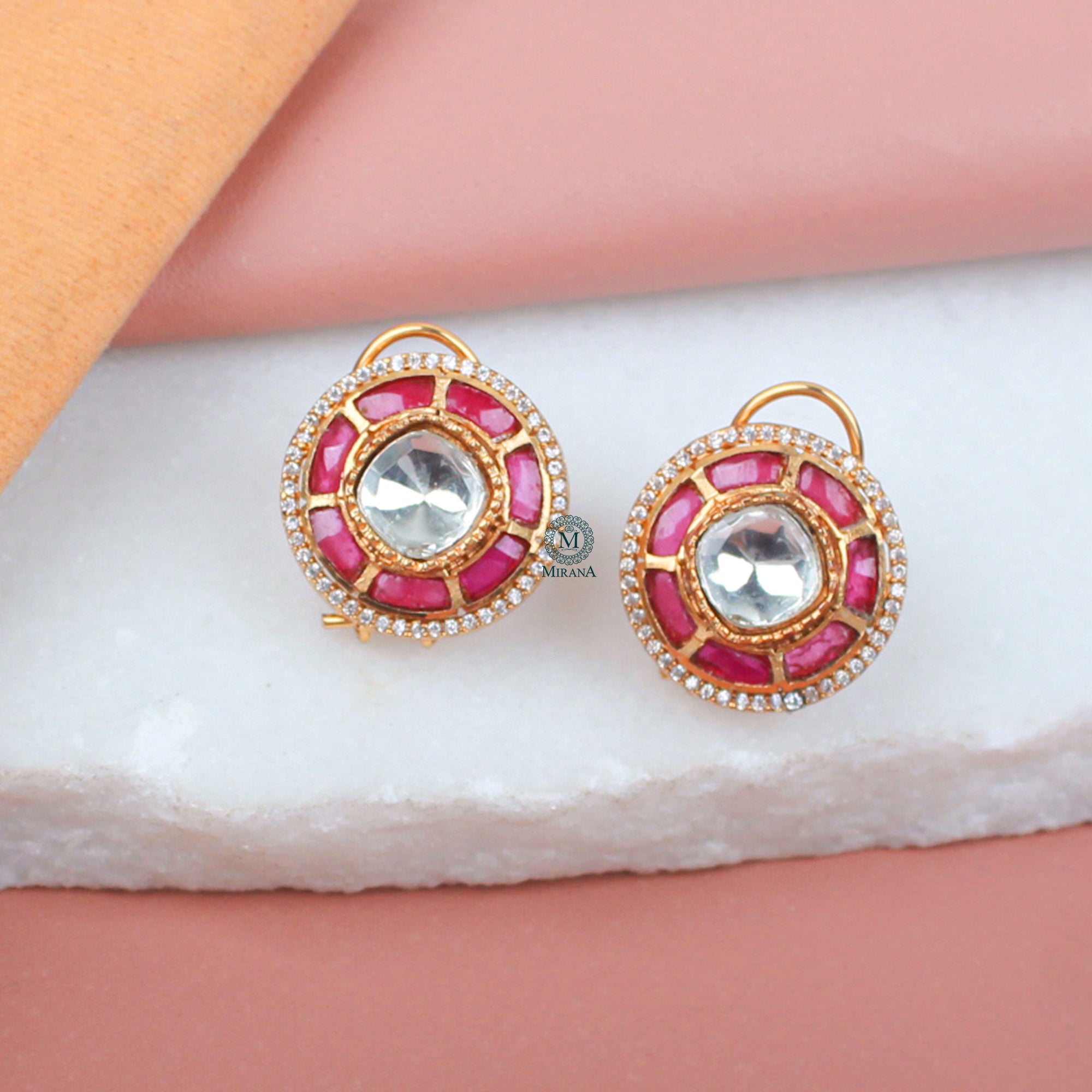 Bhumika Moissanite Designer Studs