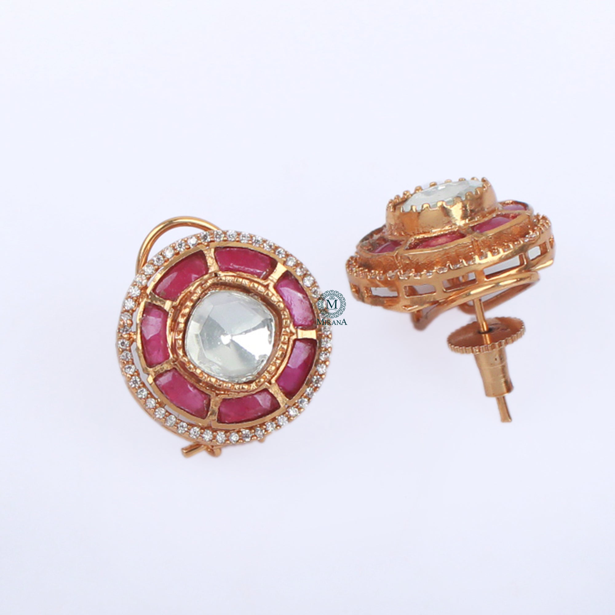 Bhumika Moissanite Designer Studs