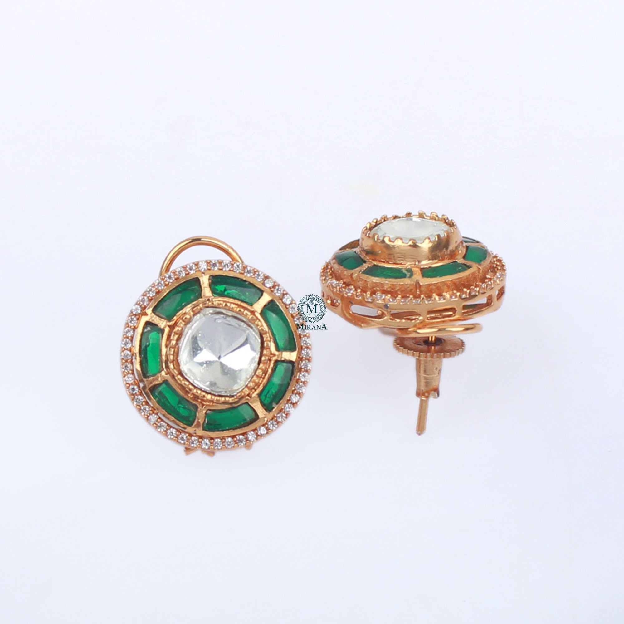 Bhumika Moissanite Designer Studs