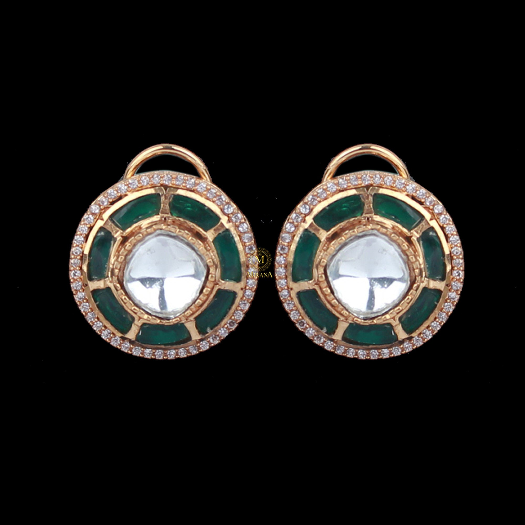 Bhumika Moissanite Designer Studs