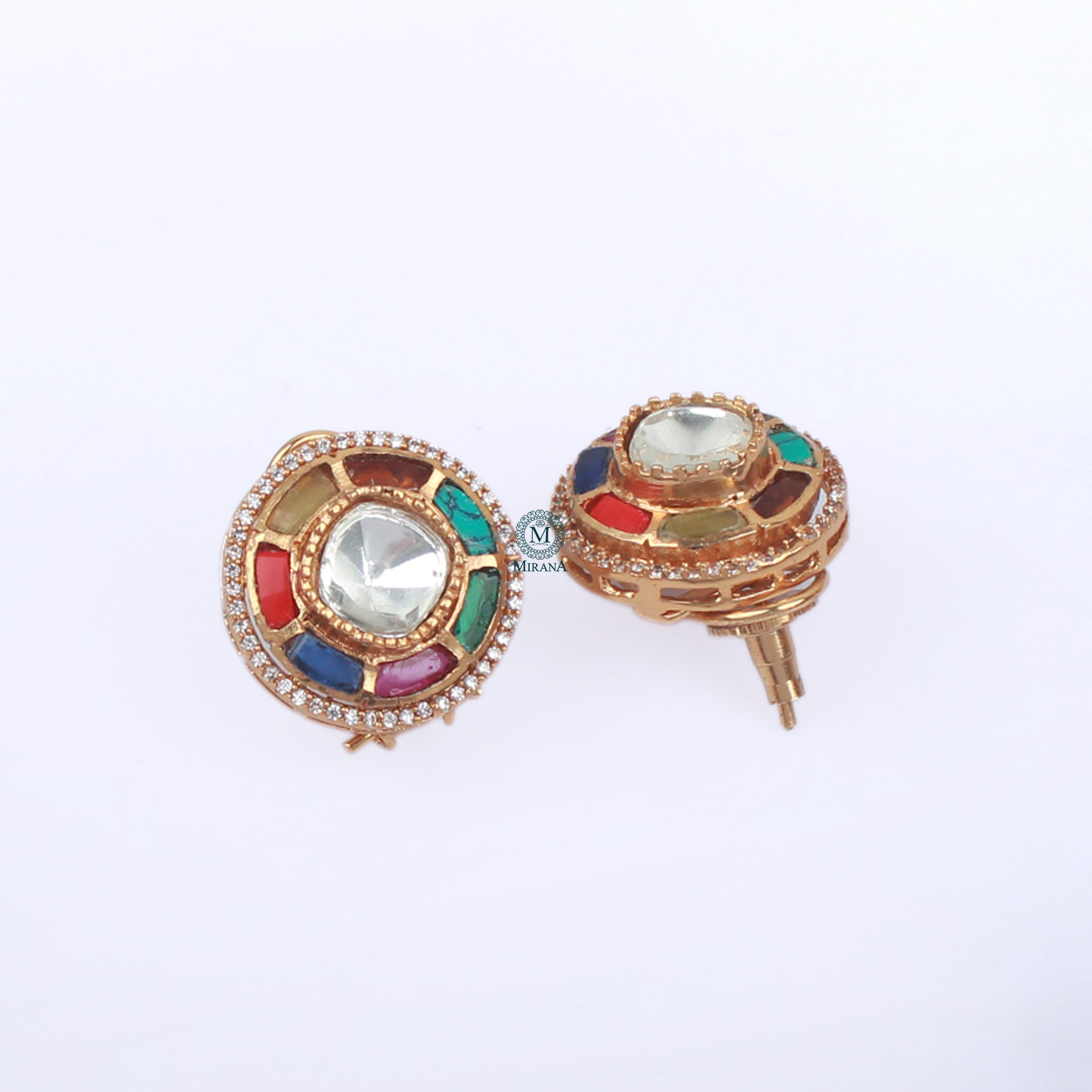 Bhumika Multi Colour Designer Studs