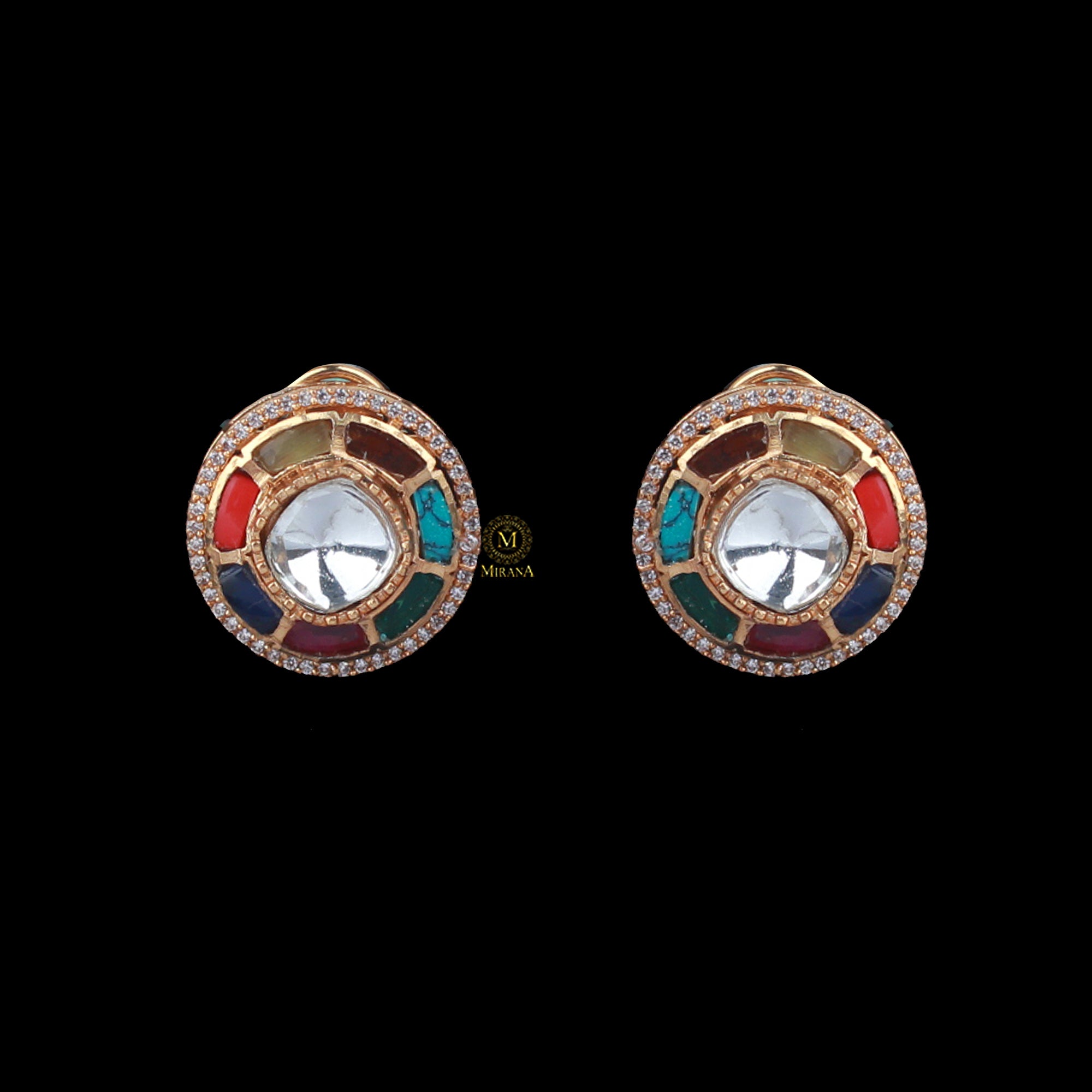 Bhumika Multi Colour Designer Studs