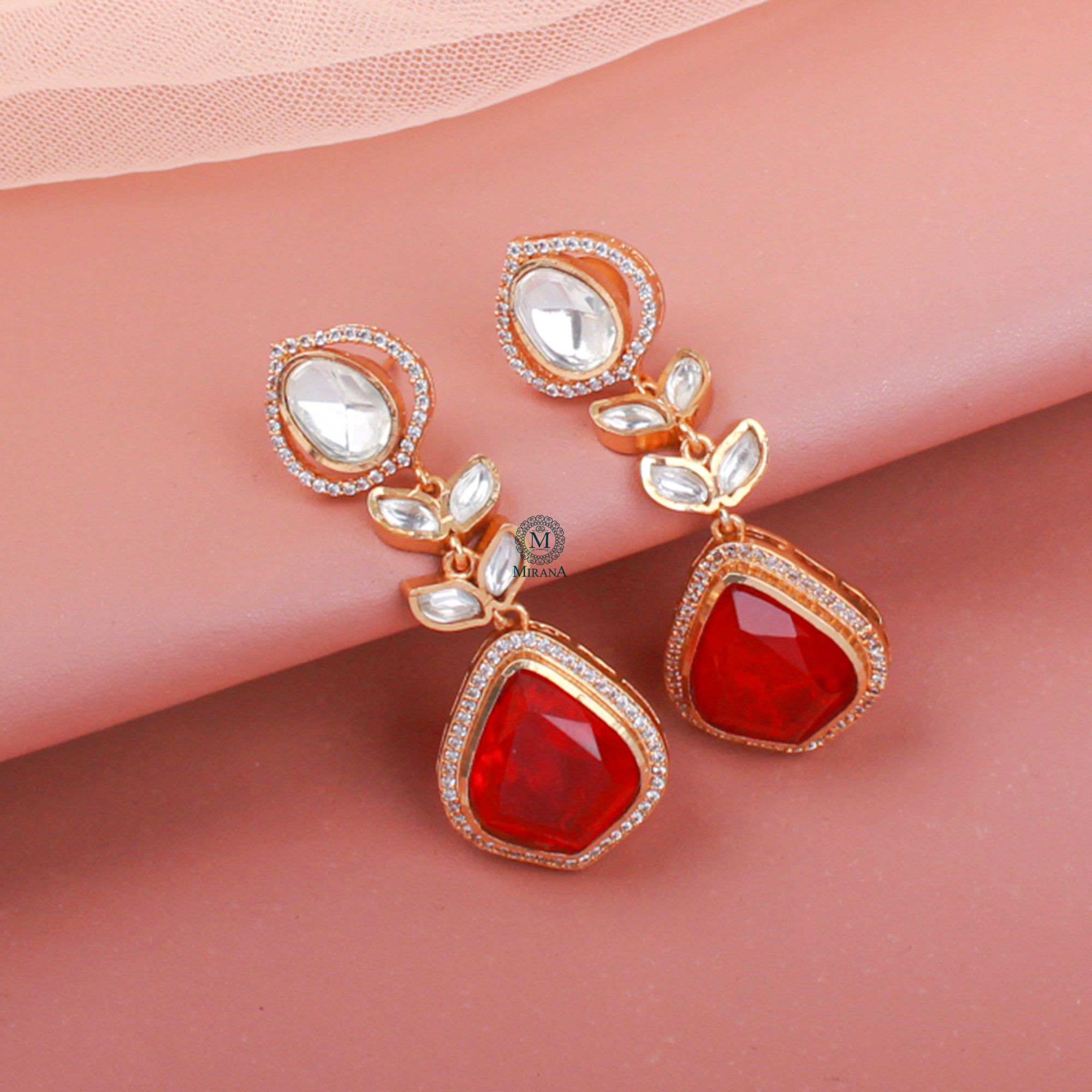 Rahi Moissanite Designer Earrings