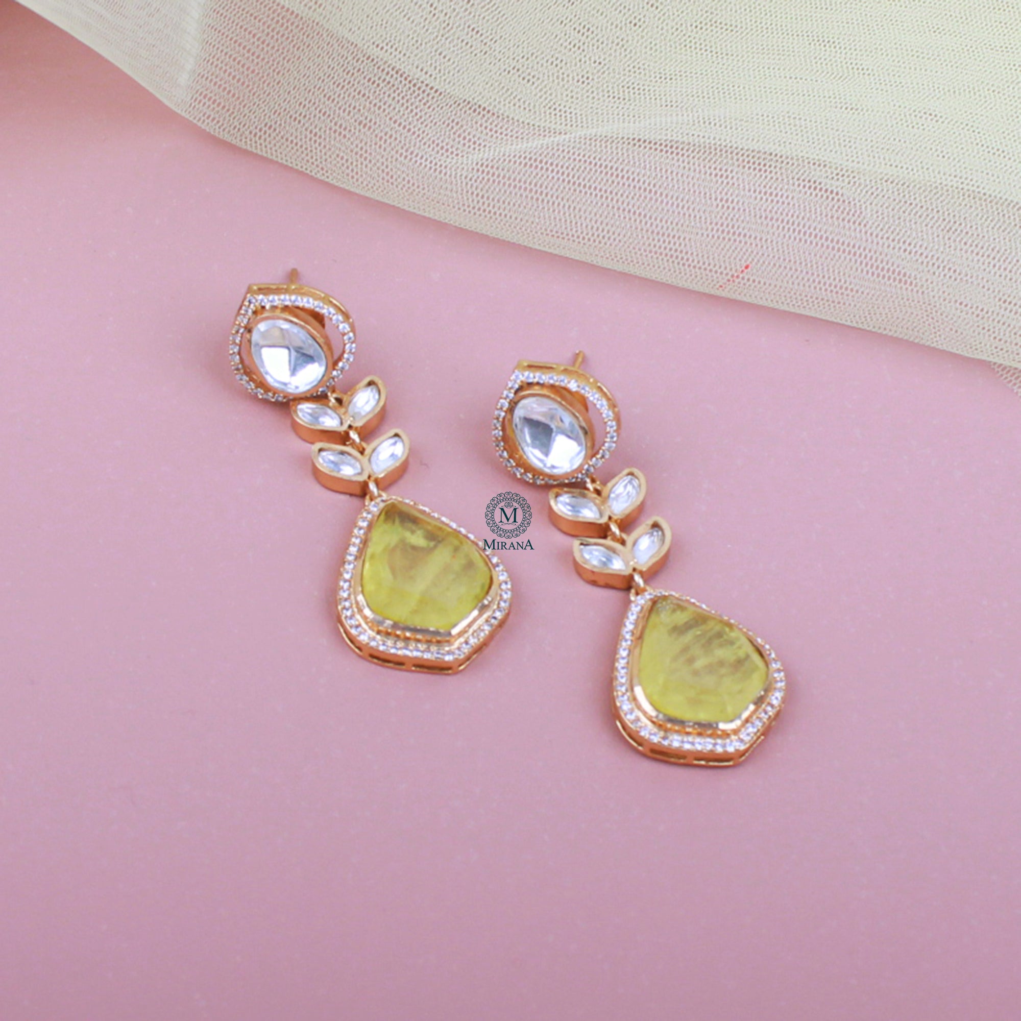 Rahi Moissanite Designer Earrings