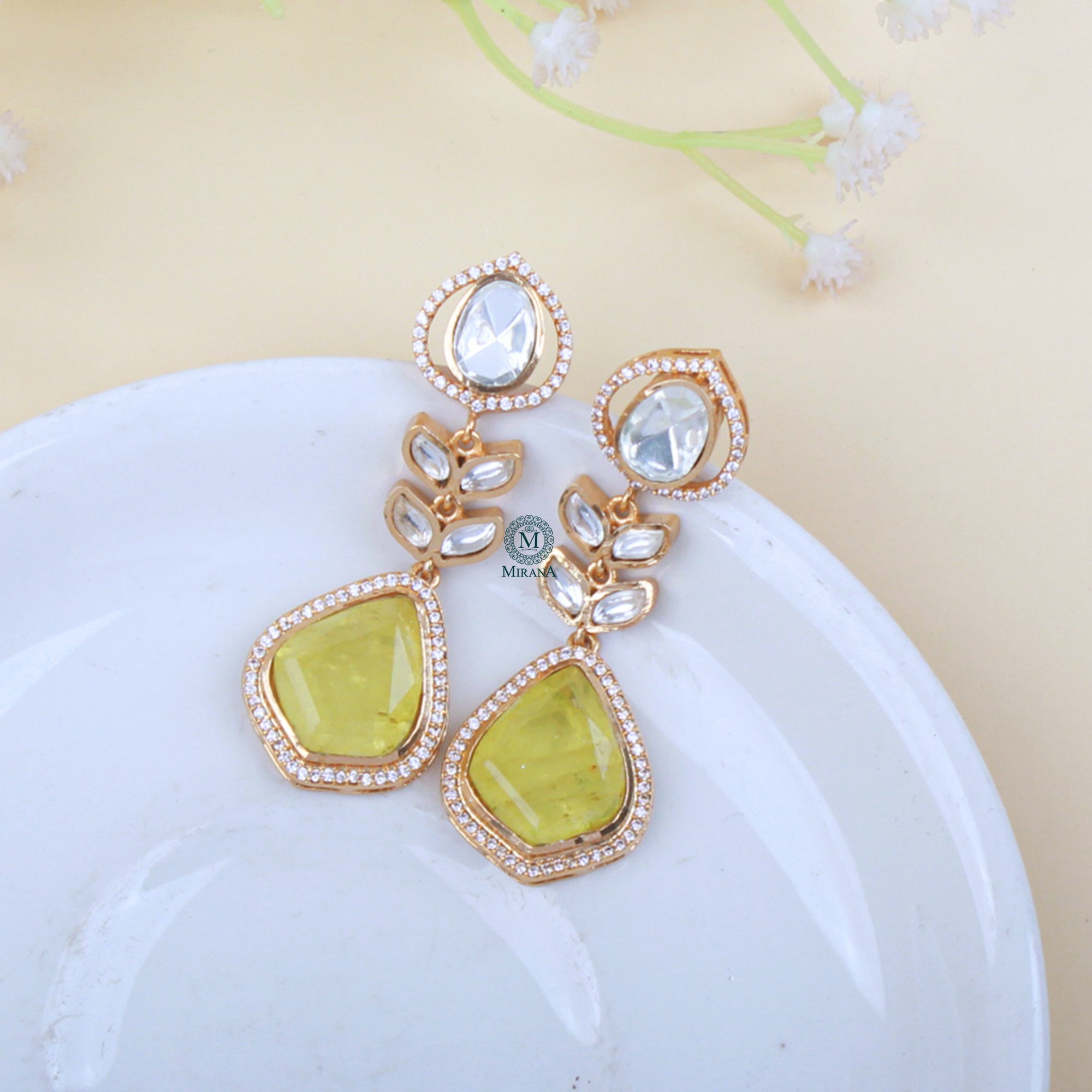 Rahi Moissanite Designer Earrings